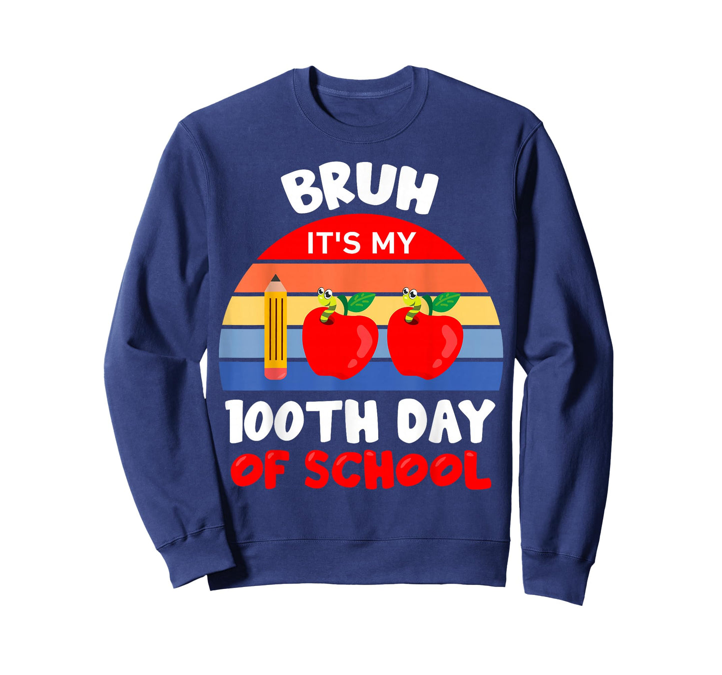 Bruh It's My 100th Day of School Happy 100 Days Smarter Kids T-Shirt