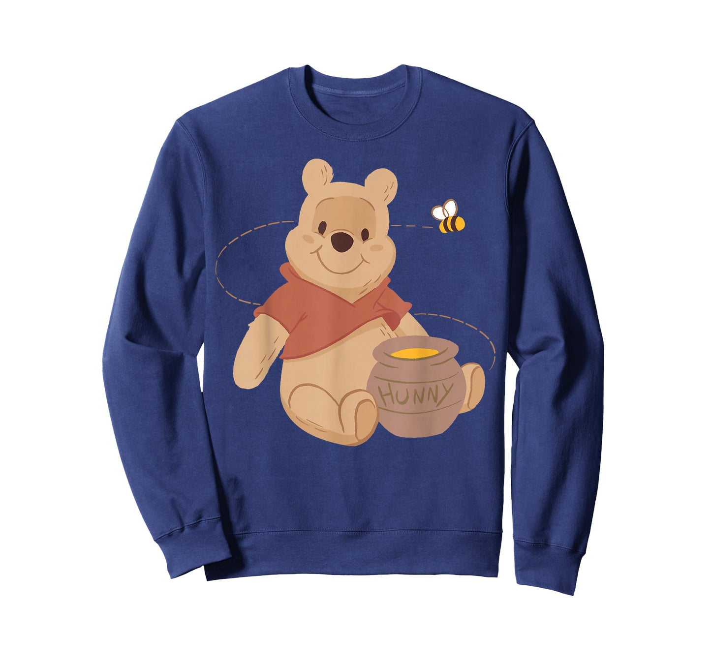 Disney Winnie The Pooh Cute Winnie Pooh Pot of Hunny and Bee T-Shirt