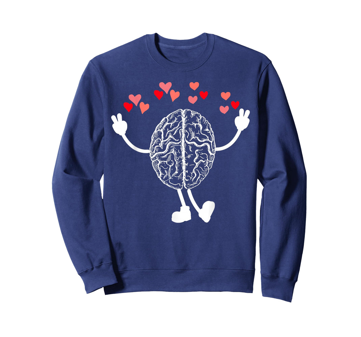Funny Anatomy Brain Heart Valentines Neuro Nurse Neurologist T-Shirt