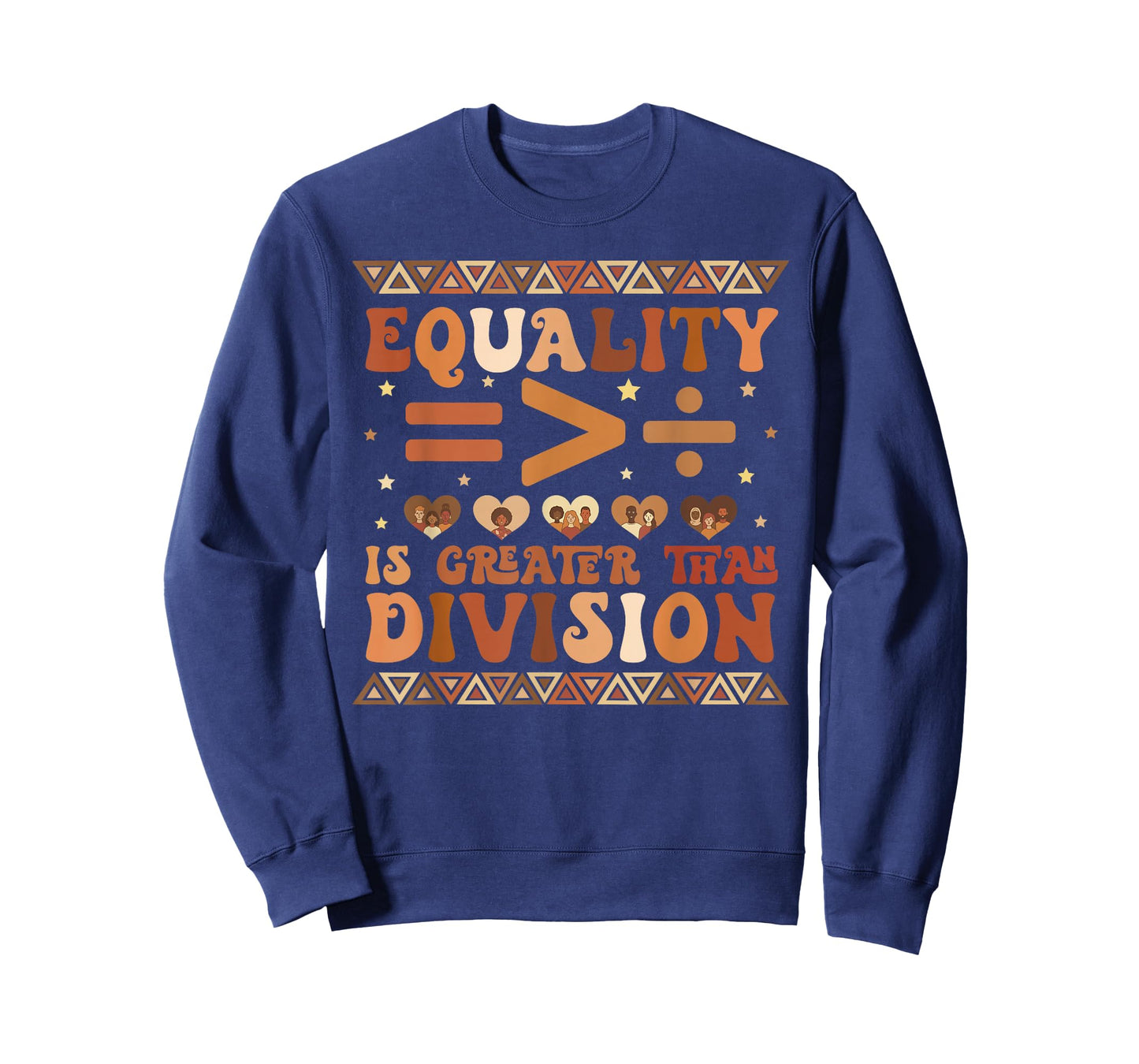 Equality is Greater Than Division Math Black History Month T-Shirt