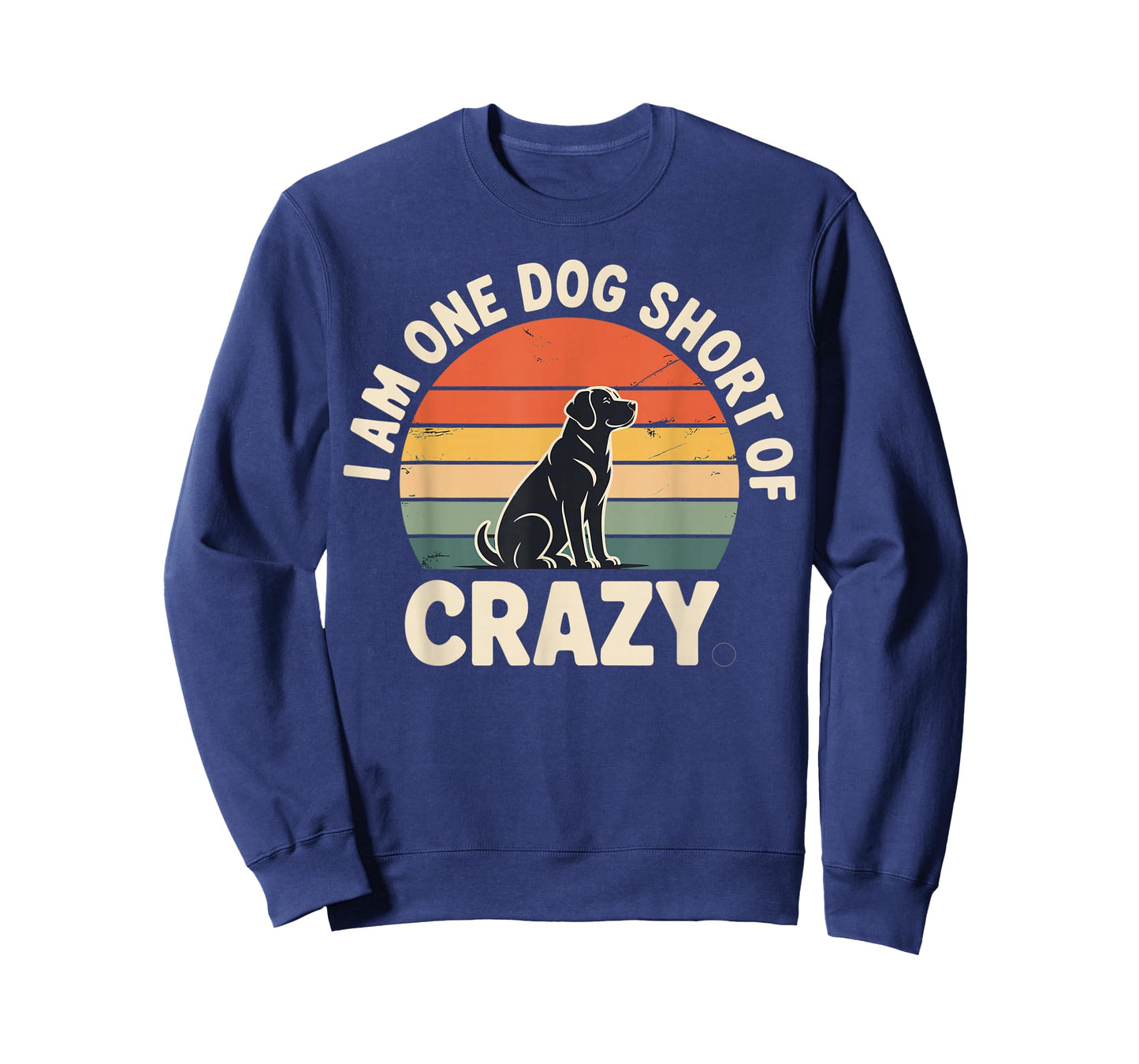 Dog Short of Crazy Funny Dog Lover Vintage T-Shirt