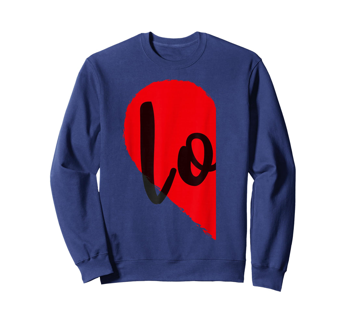 Couple Half Heart Love Funny Valentines Day Women Men Adult T-Shirt