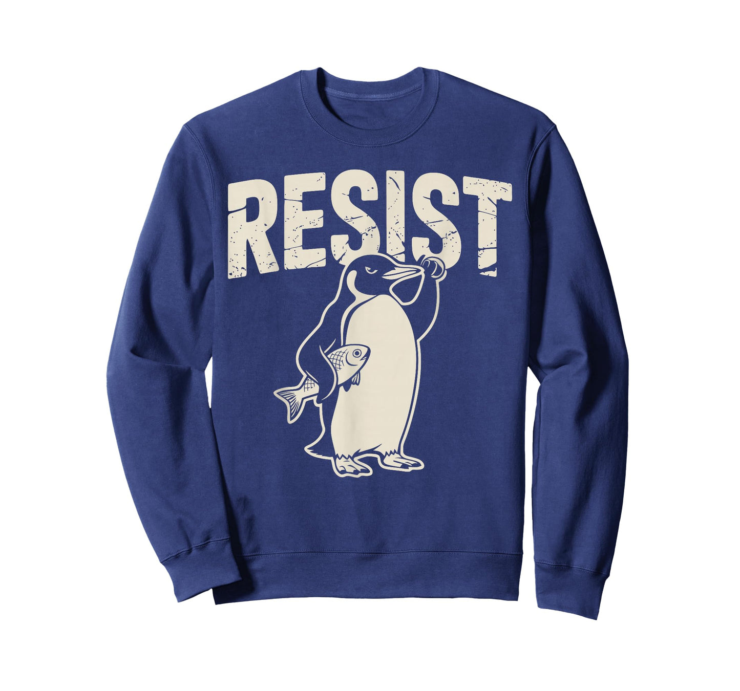 Resist Penguin Activism Graphic Protest Design T-Shirt