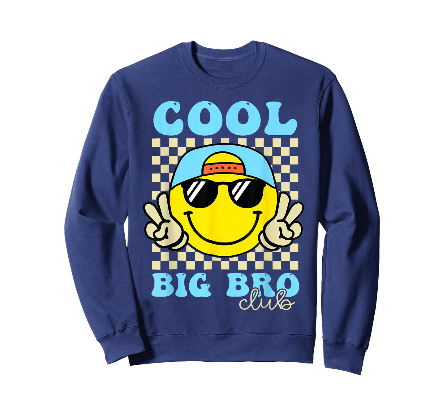 Groovy Cool Big Bro Club Retro Big Brother Family Matching T-Shirt