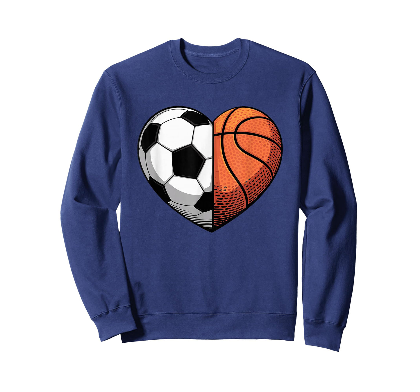 Soccer and Basketball Heart Sports T-Shirt