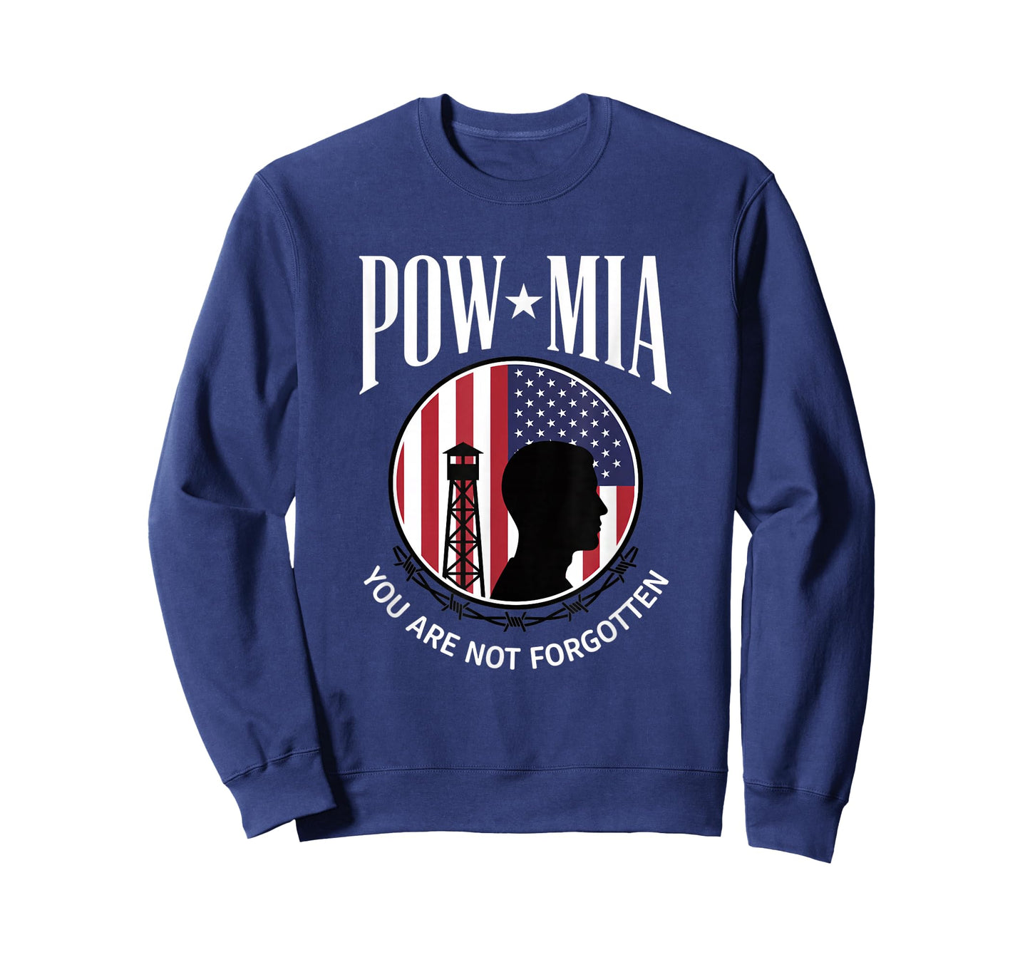 USA POW MIA - You are Not Forgotten Patriotic American Flag T-Shirt