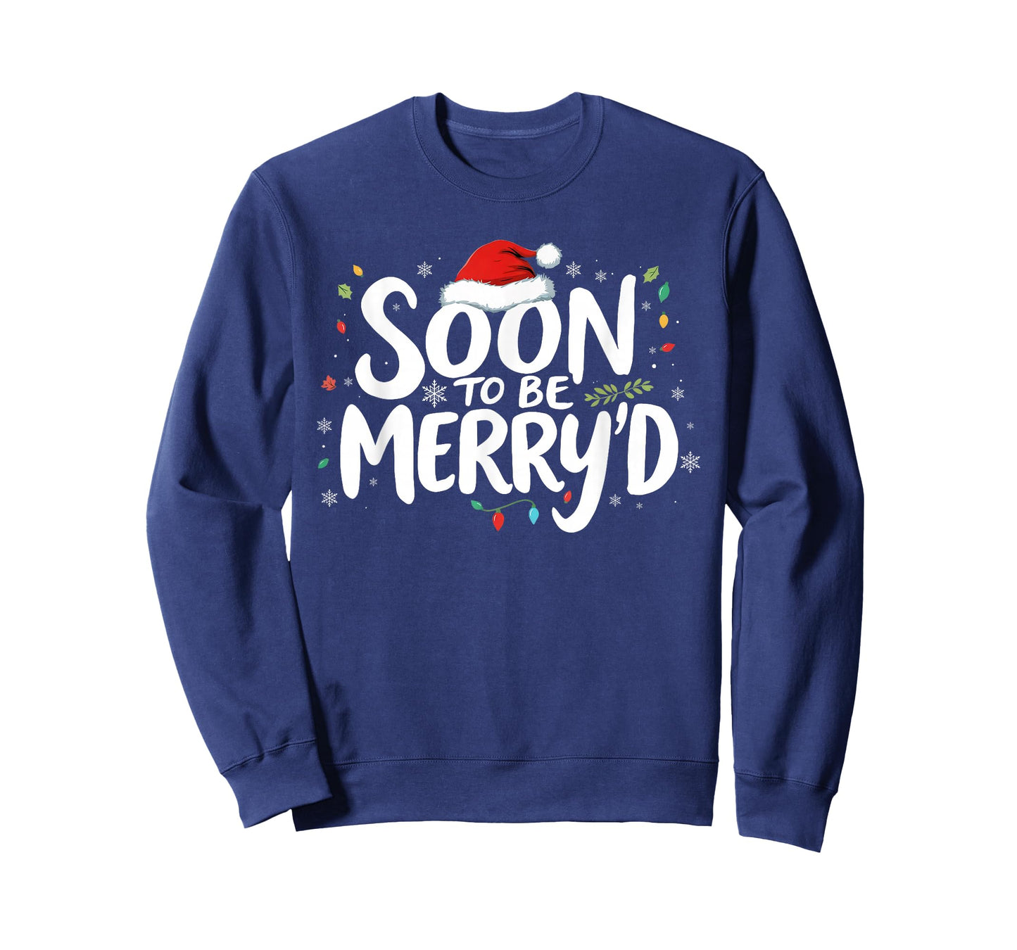 Soon to Be Merry'd Christmas Engaged Fiance Santa Couples T-Shirt