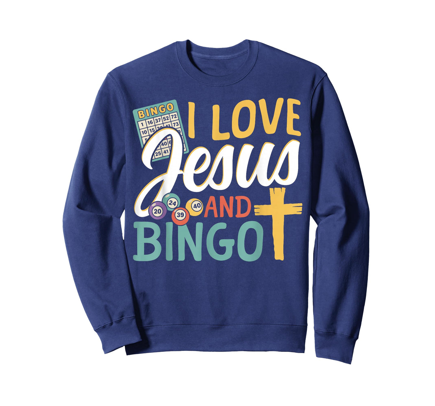 Bingo Player Jesus Faith Christian I Love Jesus and Bingo T-Shirt