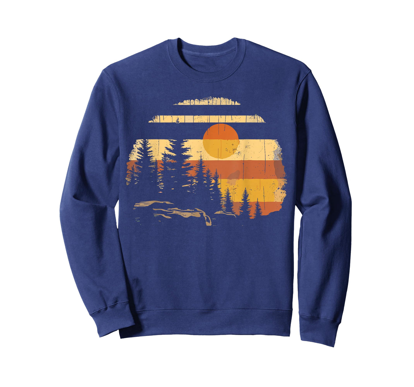 Forest Trees Camping Mountain Wildlife Nature Outdoor Camper T-Shirt