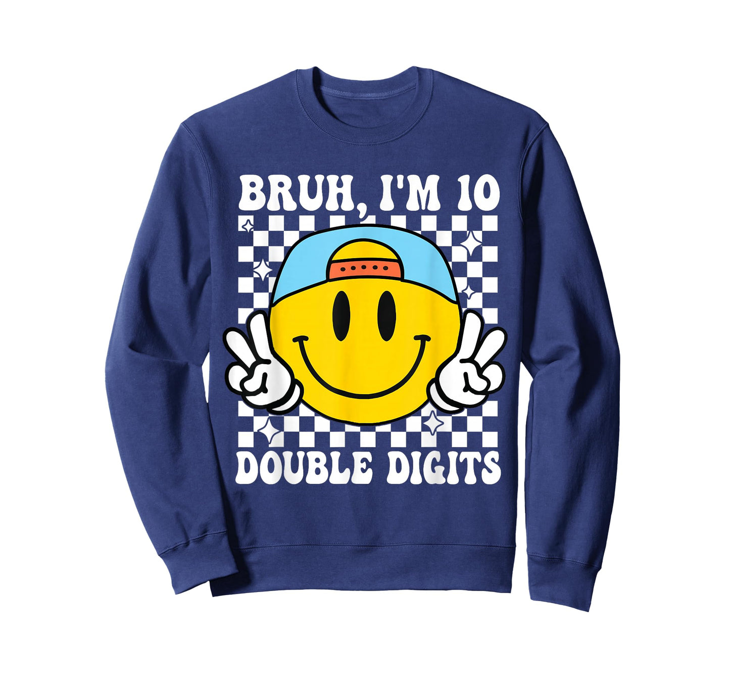 Bruh I'm Double Digits 10 Year Old boy Birthday 10 Birthday T-Shirt