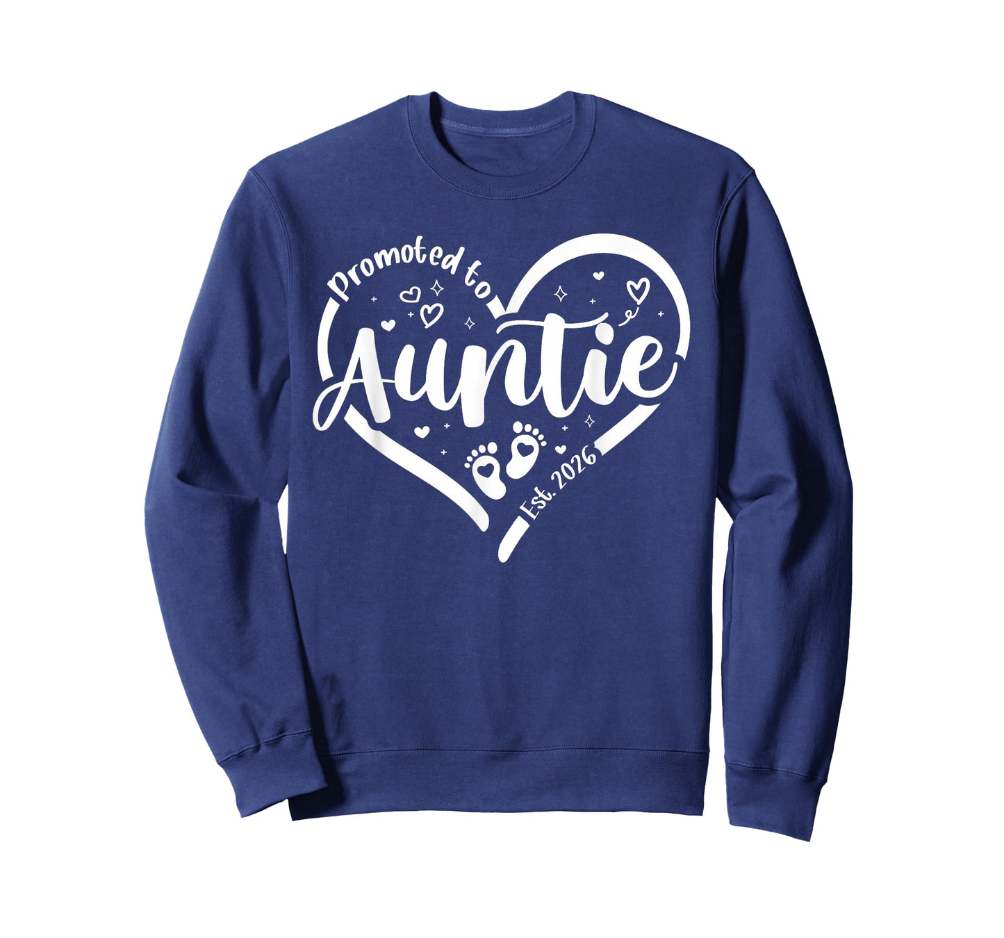 Promoted to Auntie Est. 2026 Heart Love New Aunt First Time T-Shirt