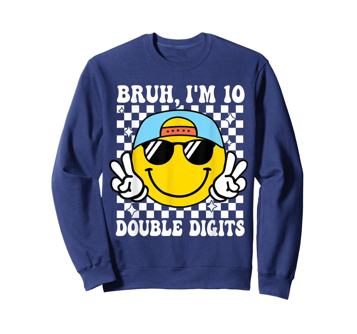 Bruh I'm Double Digits 10 Year Old boy Birthday 10 Birthday T-Shirt