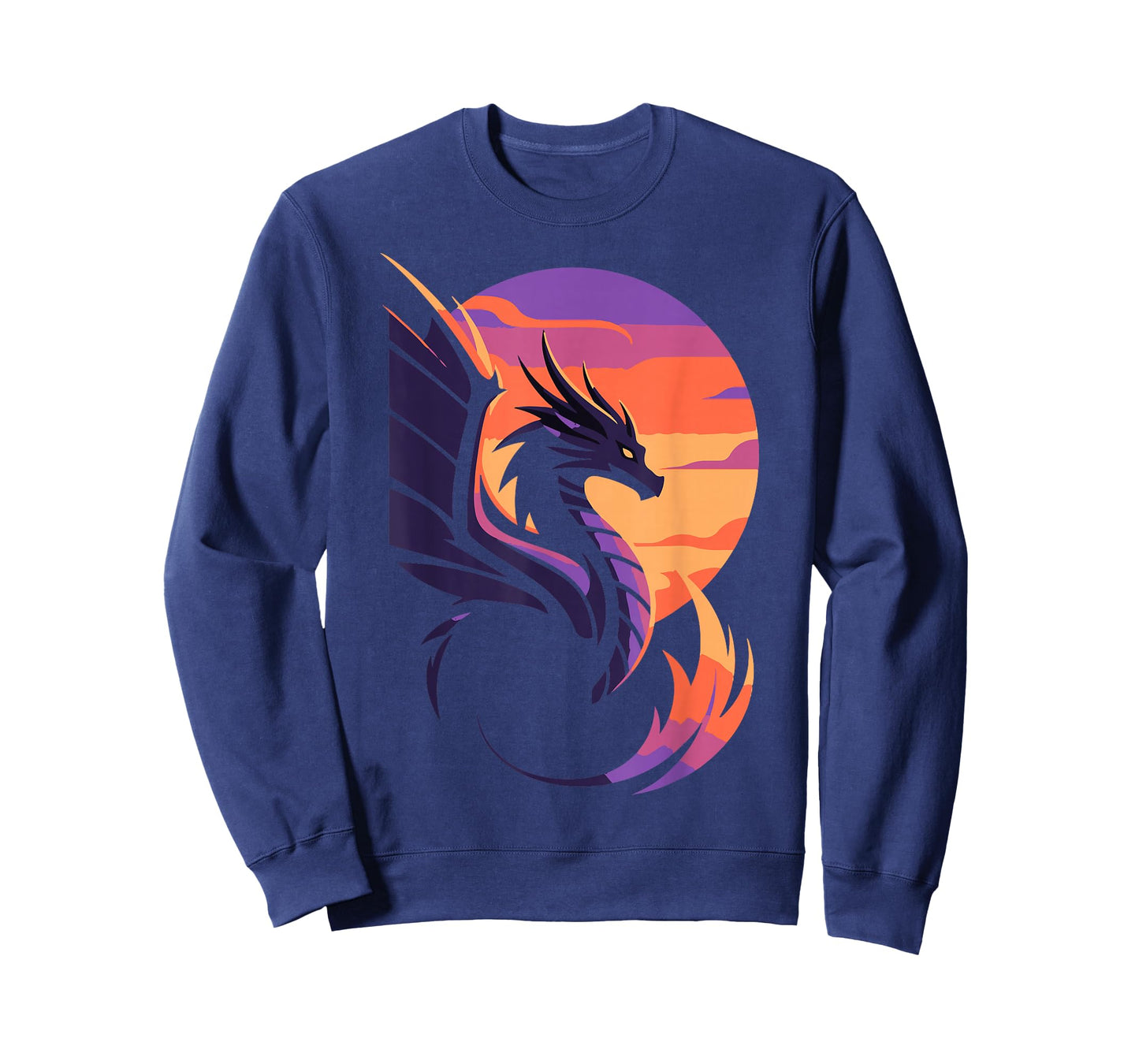 Stylized Sunset Dragon for Fantasy Fans and Dragon Lovers T-Shirt