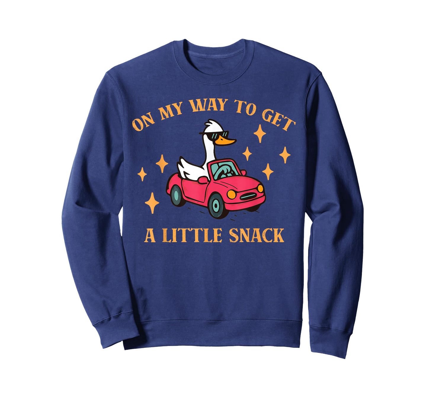 On My Way to Get A Little Snack Cute Duck Design T-Shirt