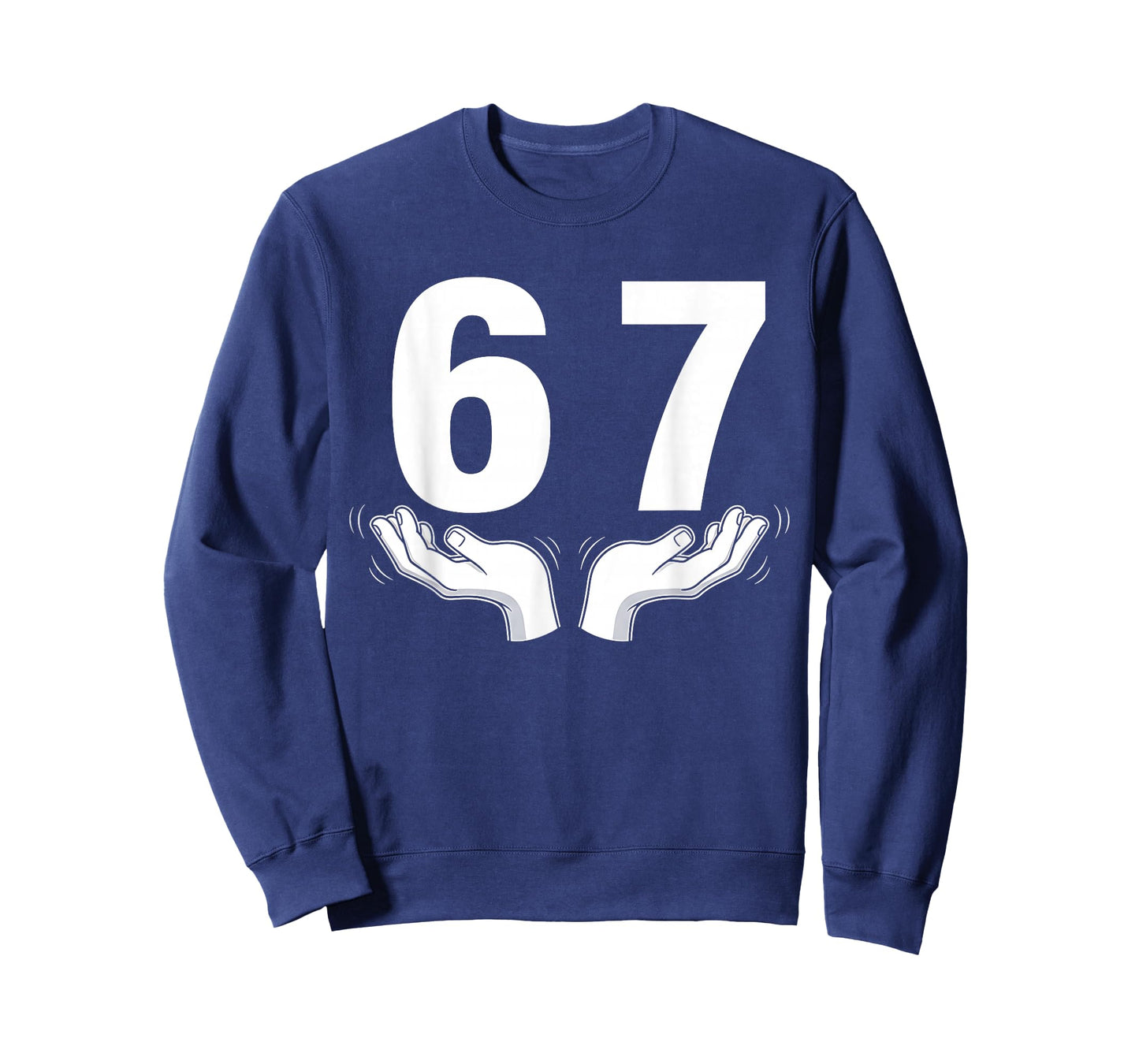 Six Seven 67 6 7 Kids 67 Teen Boys 6-7 Meme Hands Funny T-Shirt