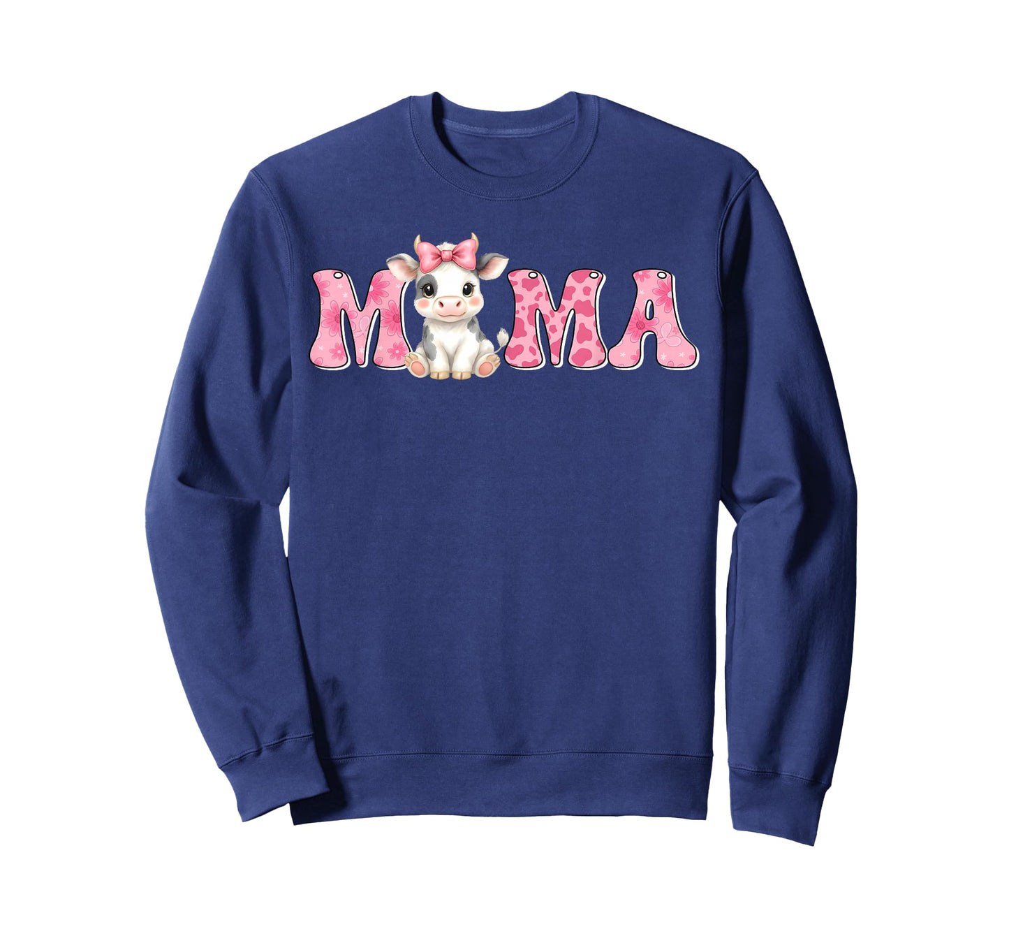 Mama of The First Birthday Girl Cow Farm Family Matching T-Shirt