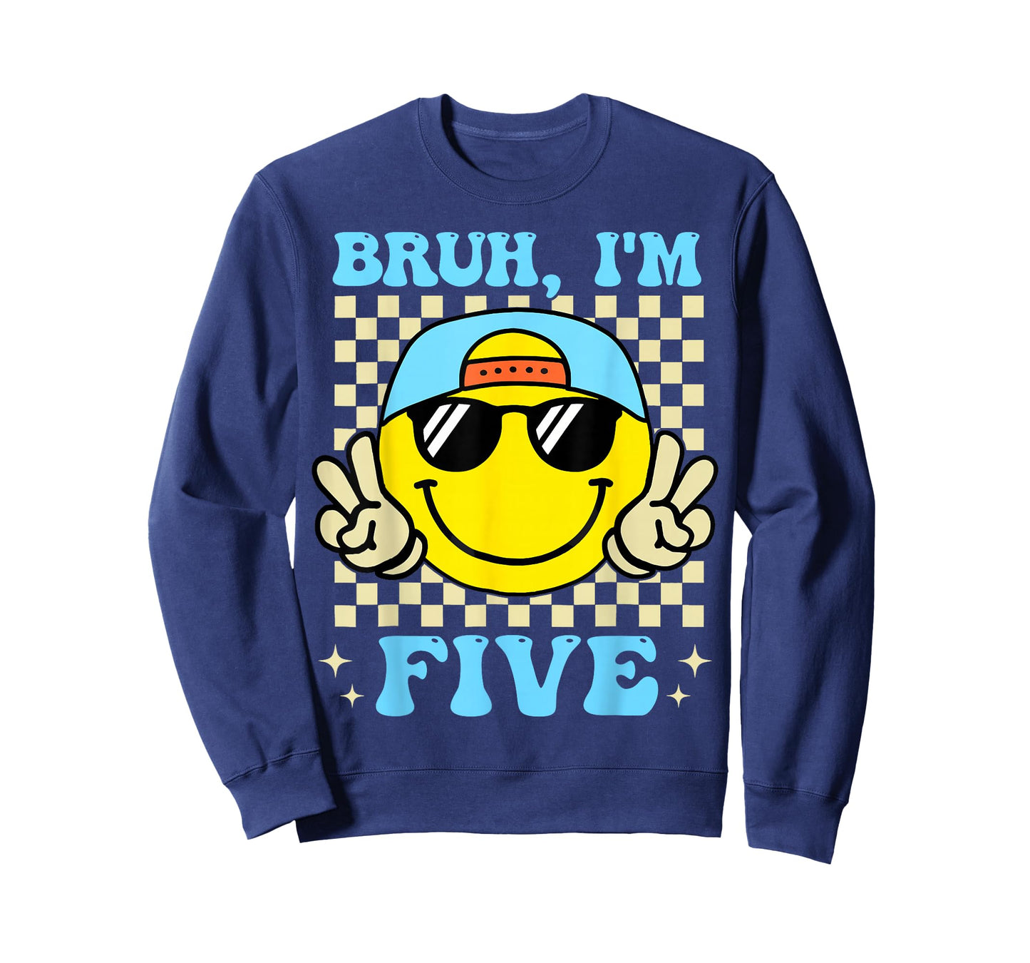 Groovy Bruh I'm Five 5th Birthday Boys Girls 5 Years Old T-Shirt