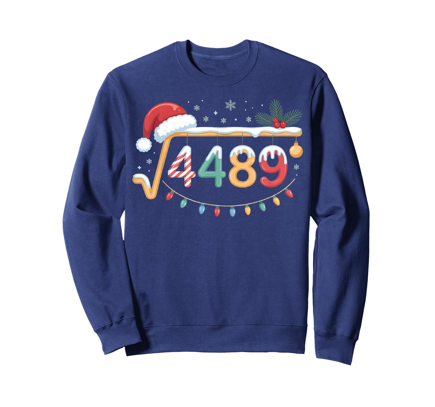 Square Root 4489 Funny 67 Meme Math Teacher 6 7 Christmas T-Shirt