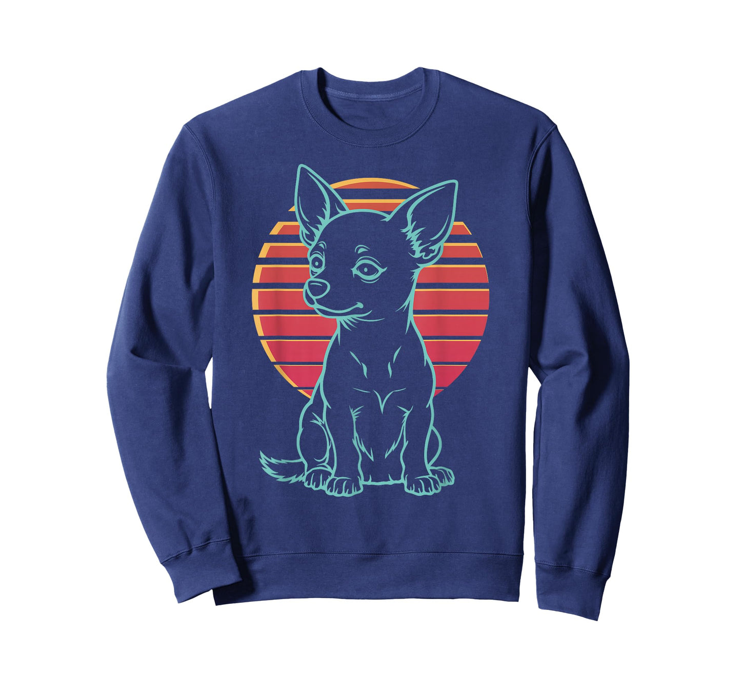 Chihuahua Lover Dog Owner Retro Synthwave 80s T-Shirt