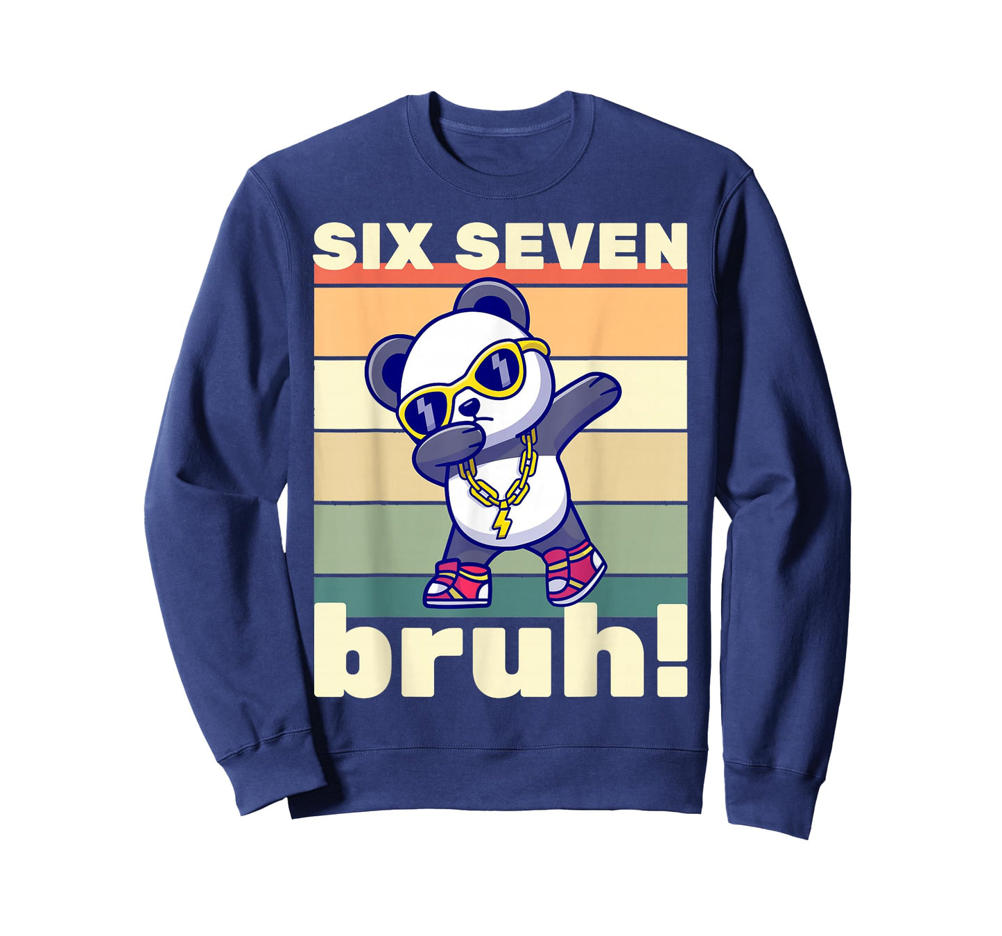 67 Meme Funny Six Seven Bruh Kids Boys Girls Dabbing Panda T-Shirt