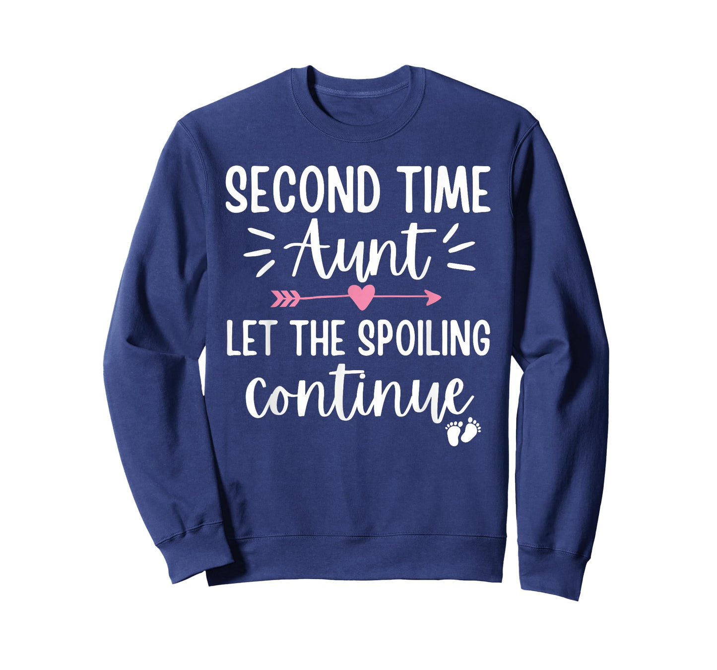 Second Time Aunt Let The Spoiling Continue 2nd Baby Gifts T-Shirt