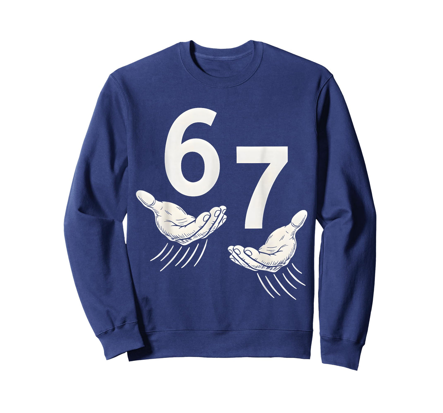 6 7 Six Seven Meme Hand T-Shirt