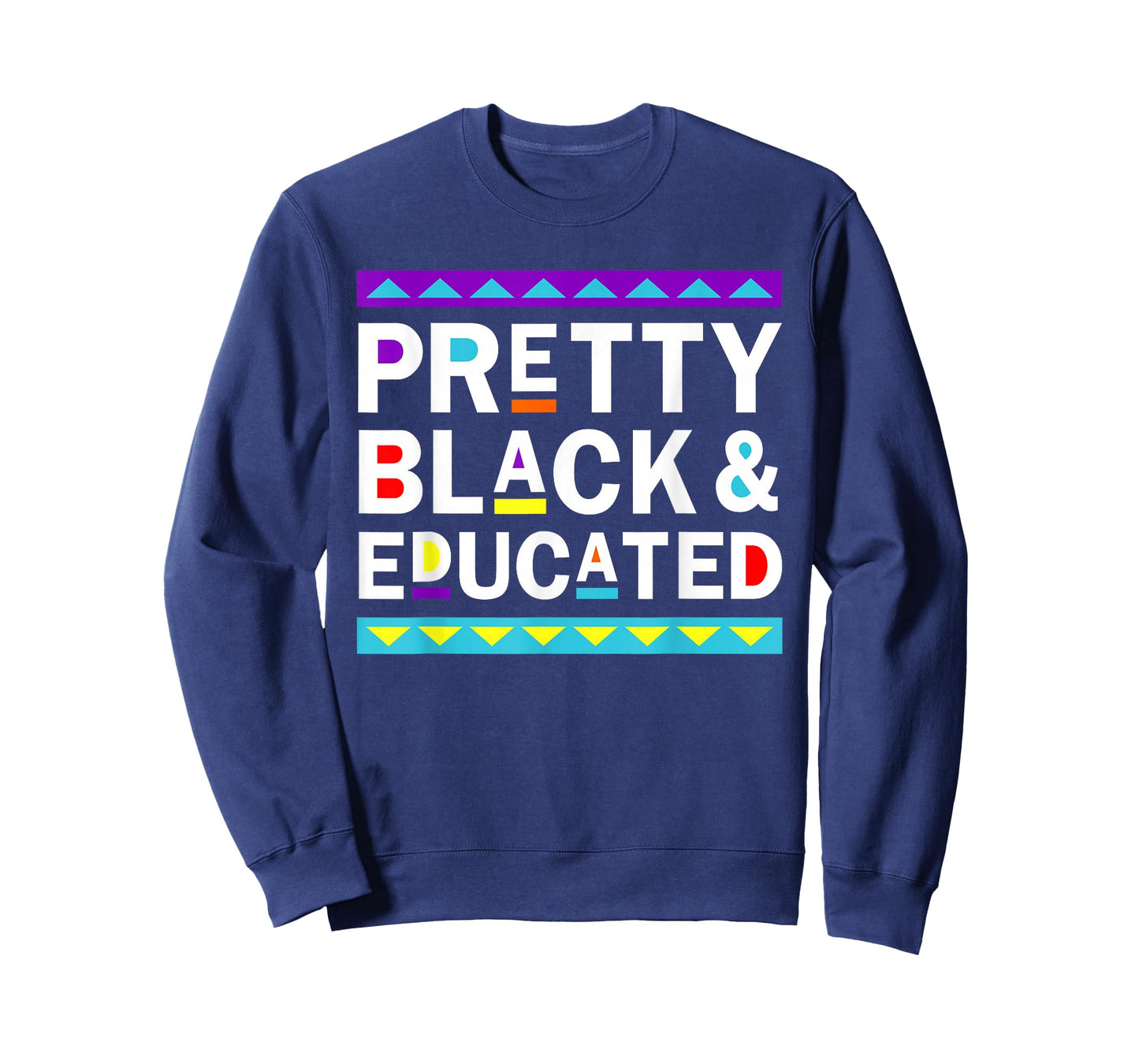 Pretty Black and Educated Black African American Kids Women T-Shirt