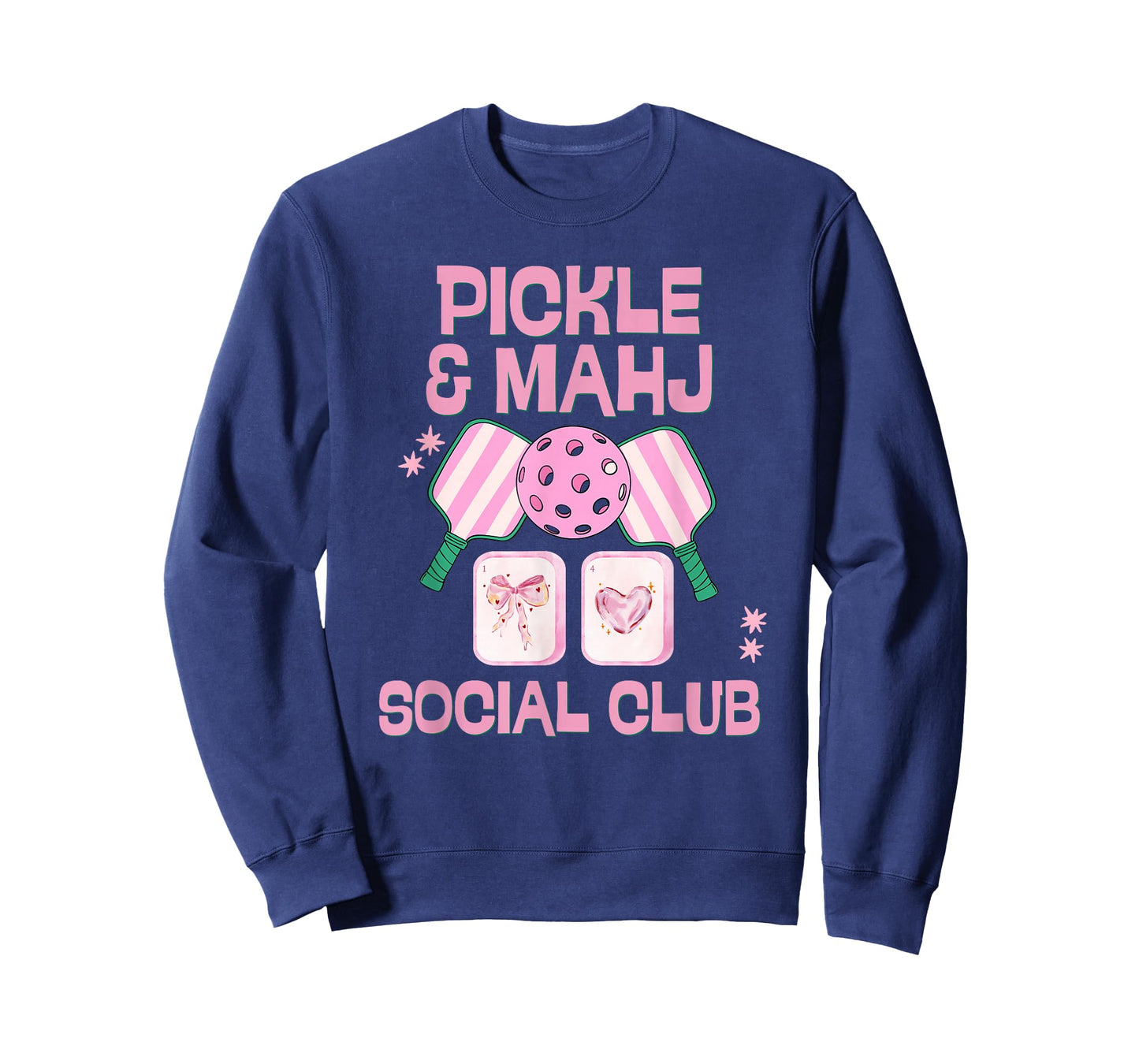 Pickle and Mahj Mahjong and Pickleball Social Club mah Jong T-Shirt