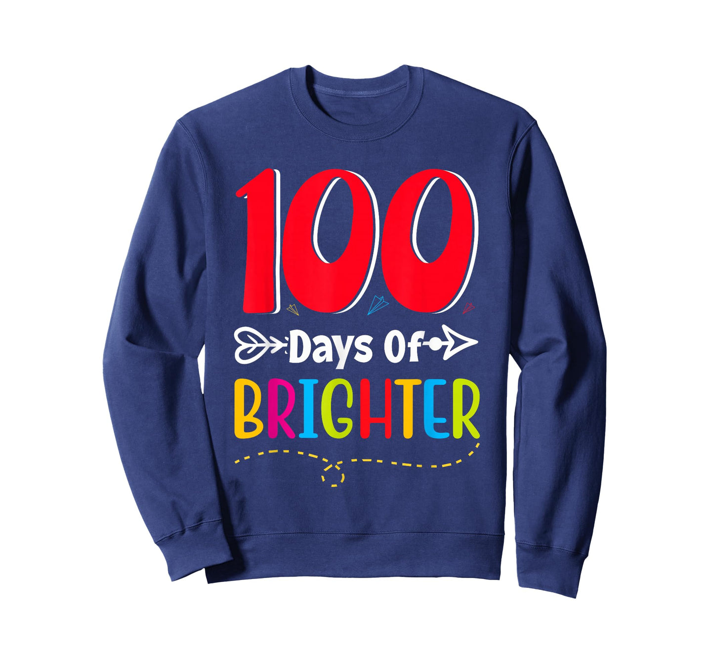 100 Days Brighter 100th Day of School Boys Kids T-Shirt