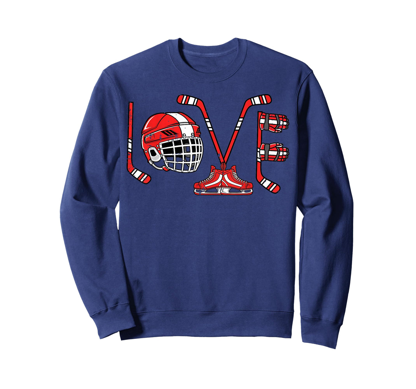 Valentines Day Love Ice Hockey Items Men Boys Kids Teens T-Shirt