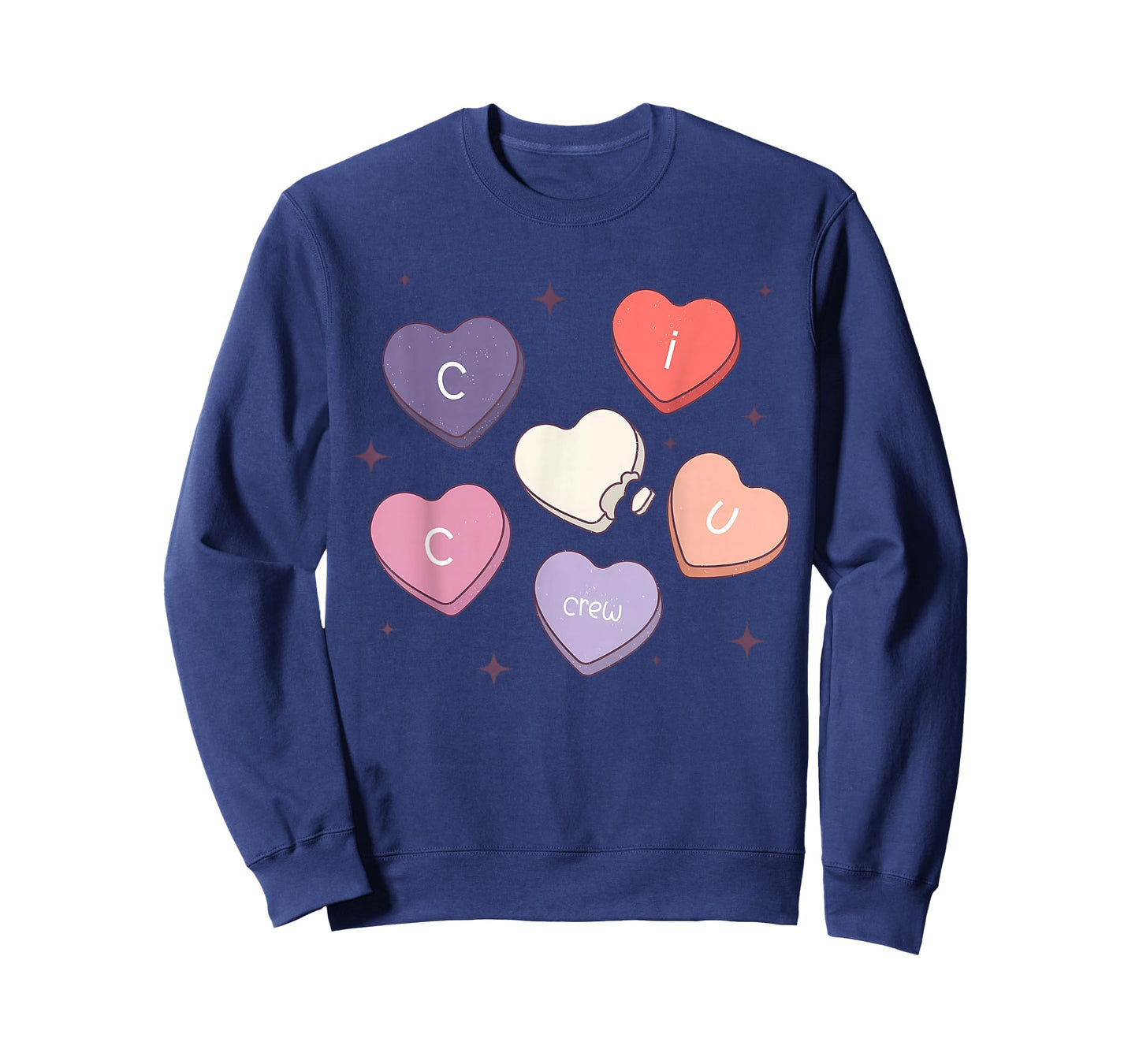 CICU Crew Nurse Heart Candy Valentines Cardiac ICU Nurse T-Shirt