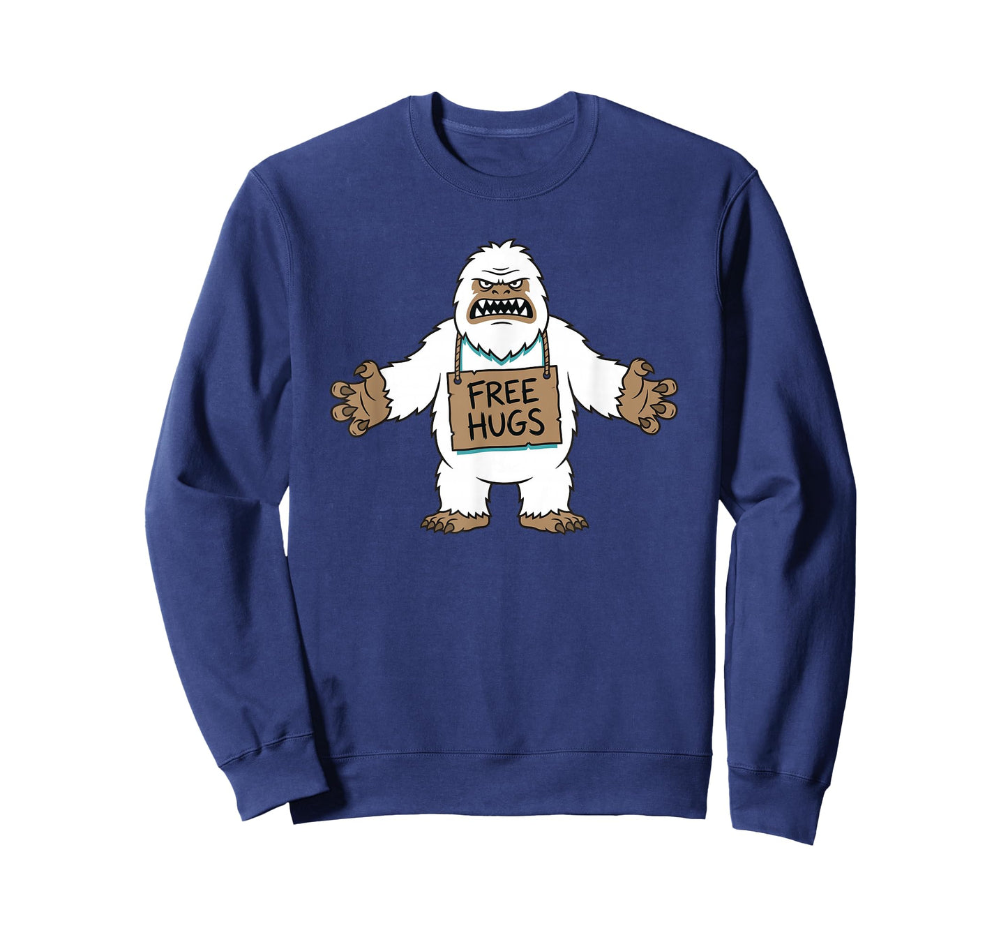 Funny Abominable Snowman Free Hugs Bigfoot Sasquatch T-Shirt