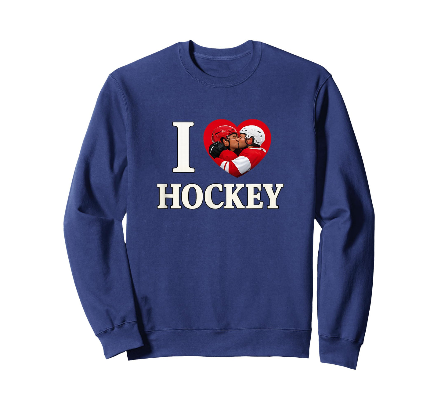 I Love Heart Gay Hockey Unhinged Gay Pride Parade Gen Z Meme T-Shirt