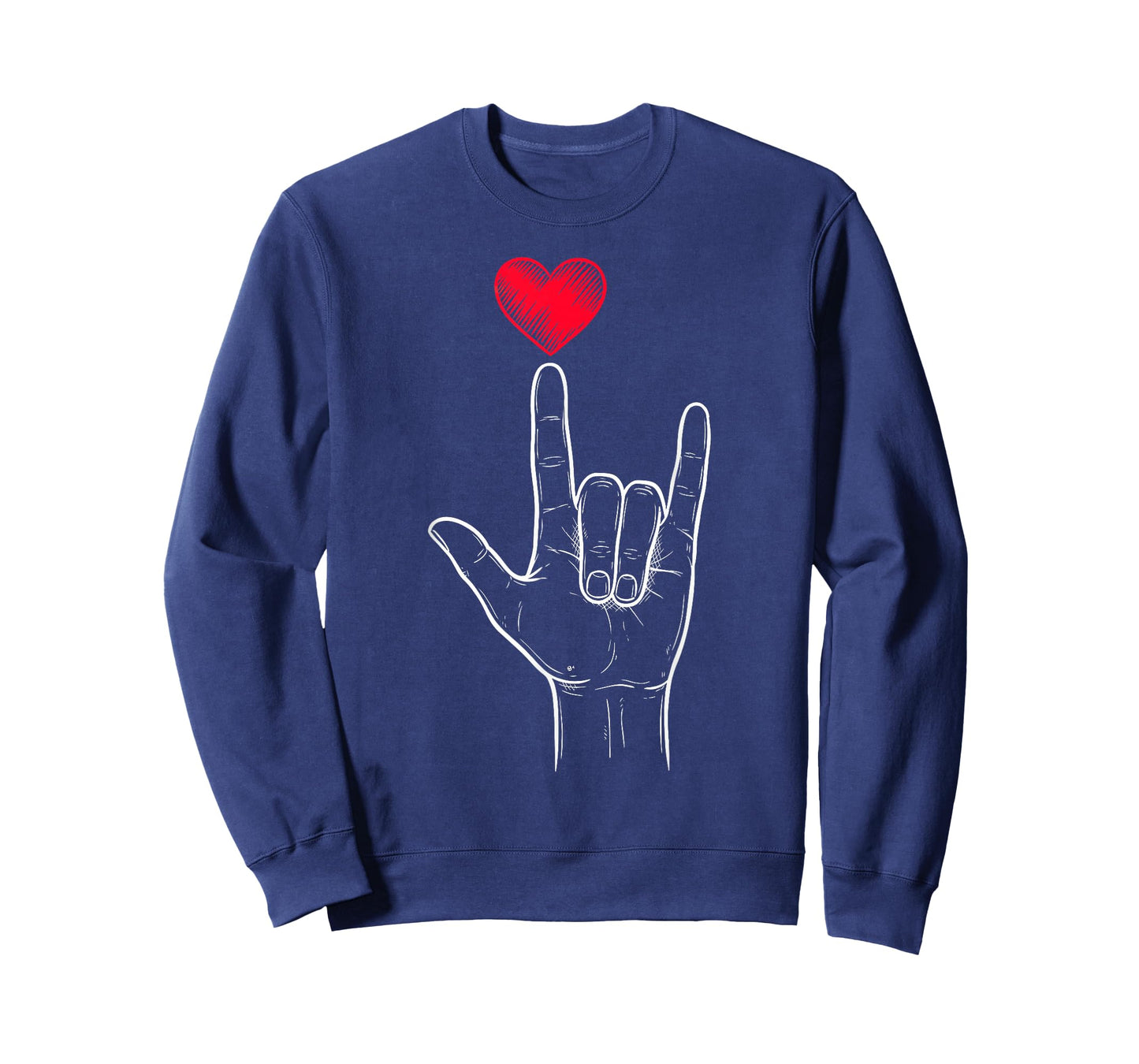Boy Valentines Day I Love You Sign ASL Heart Women Kids Men T-Shirt