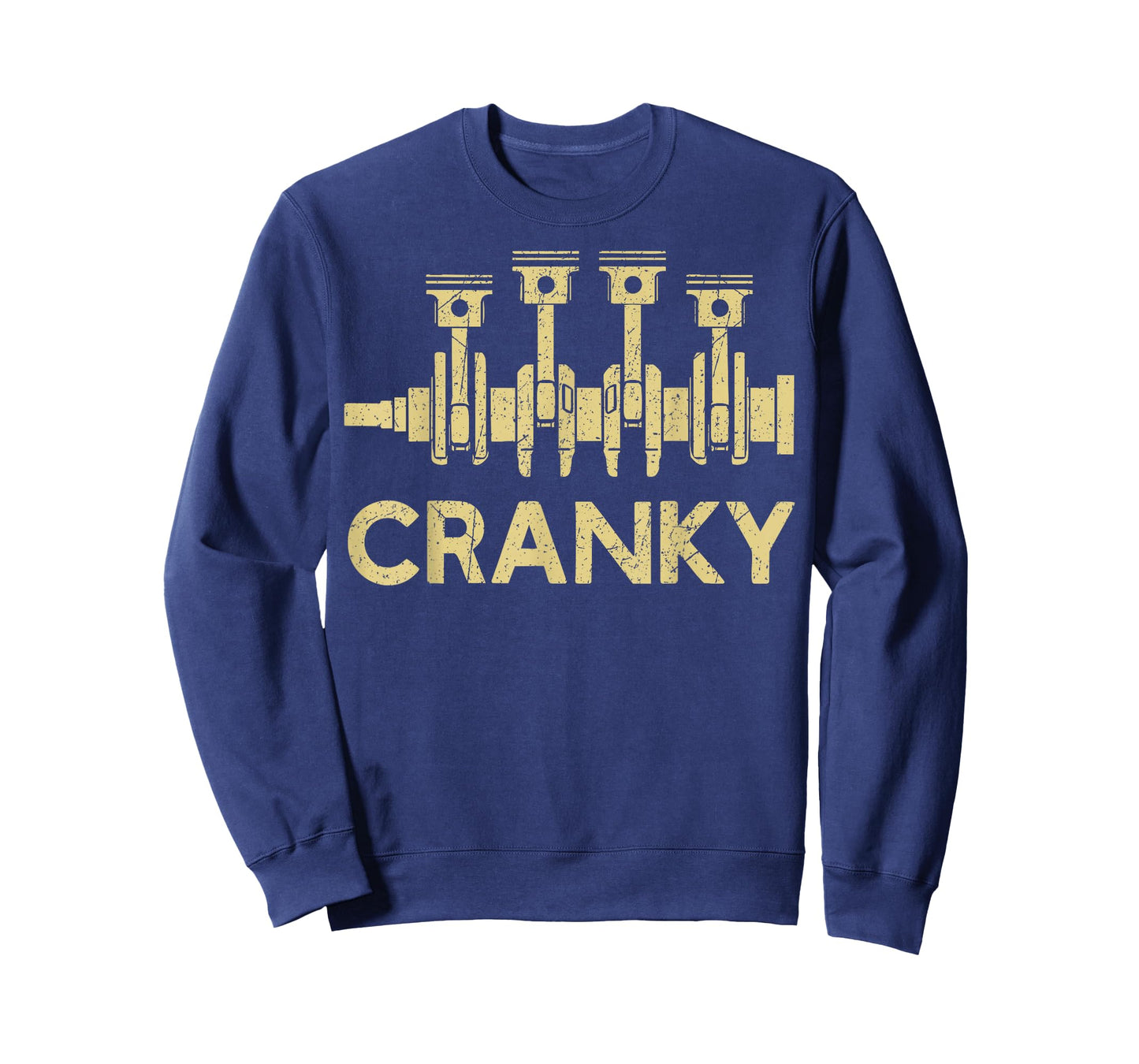 Cranky Car Engine Crankshaft Fathers Day Best Dad Men Humor T-Shirt