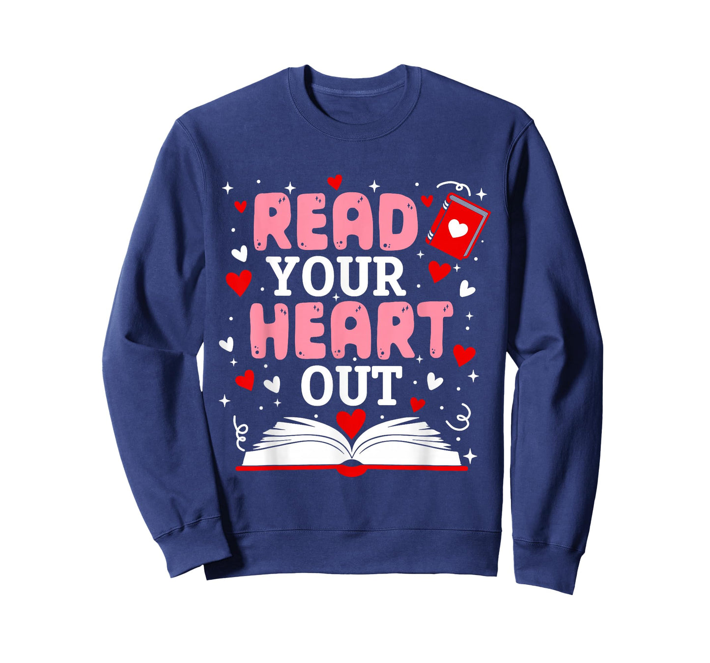 Read Your Heart Out Valentine Reading Book Girl Kid Teacher T-Shirt