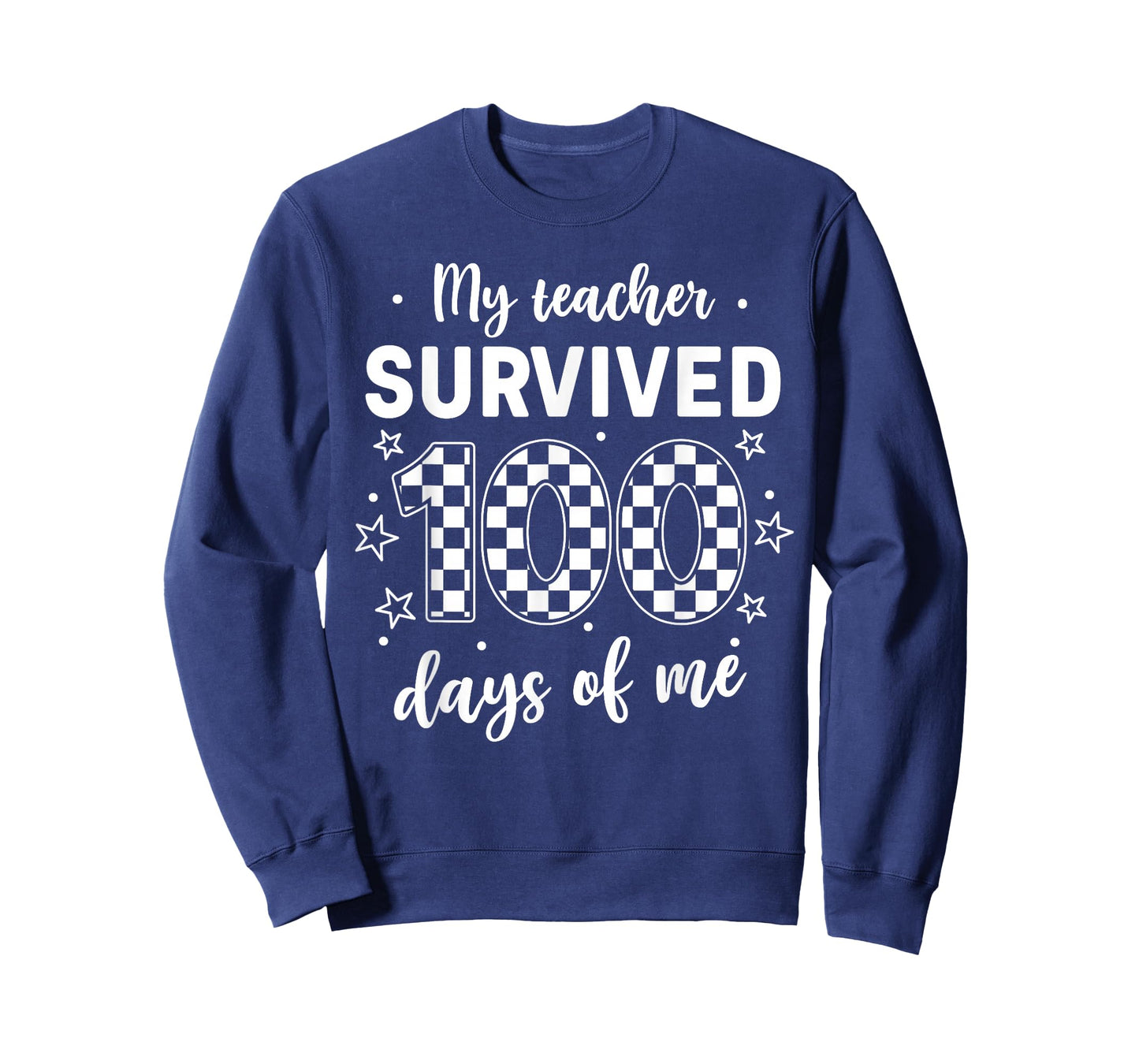 Funny School My Teachers Survived 100 Days of Me Student Kid T-Shirt