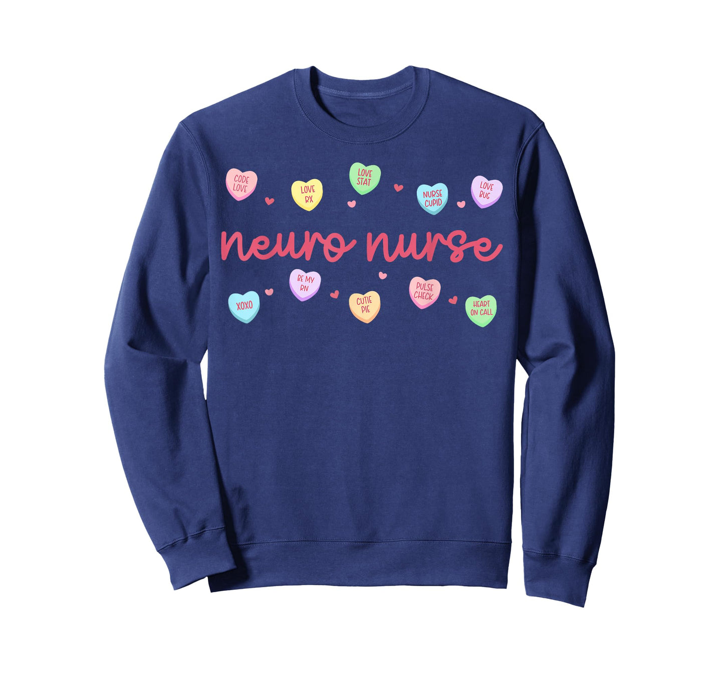 Neuro Nurse Heart Valentine Day Neuroscience Neurology Squad T-Shirt