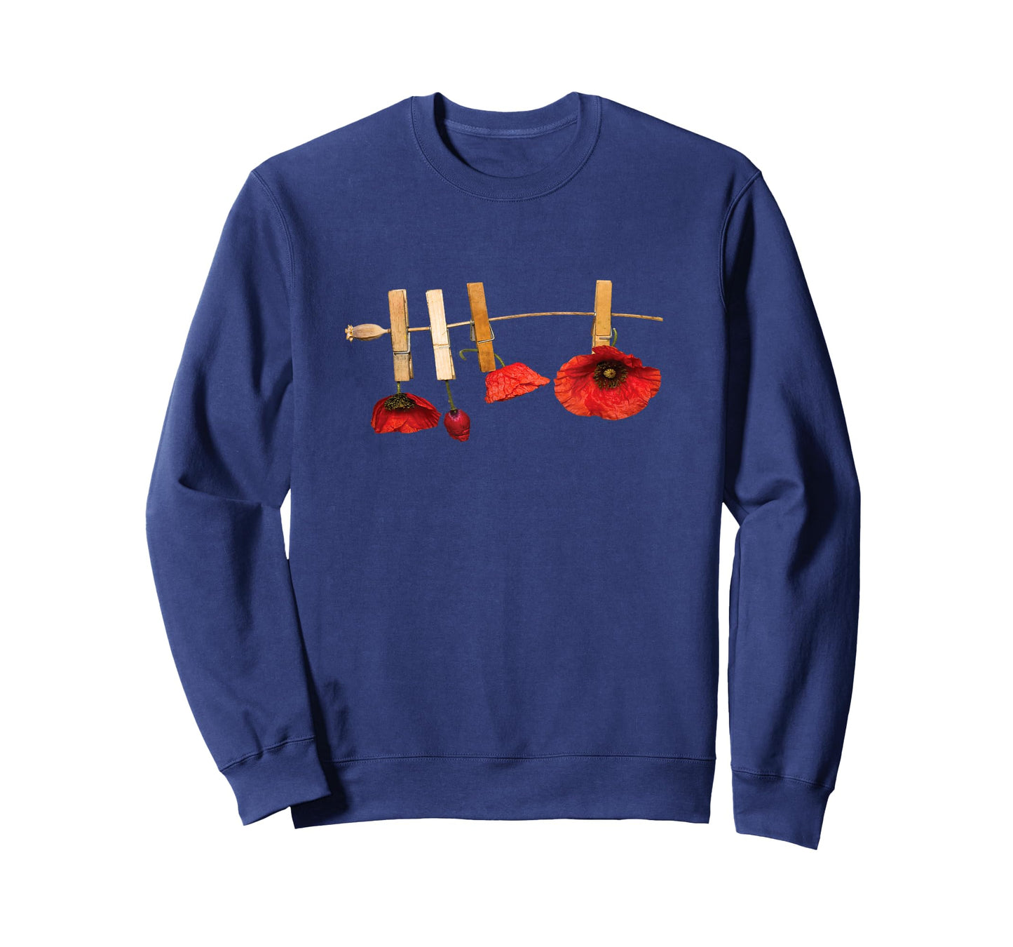 Poppies on Linen T-Shirt