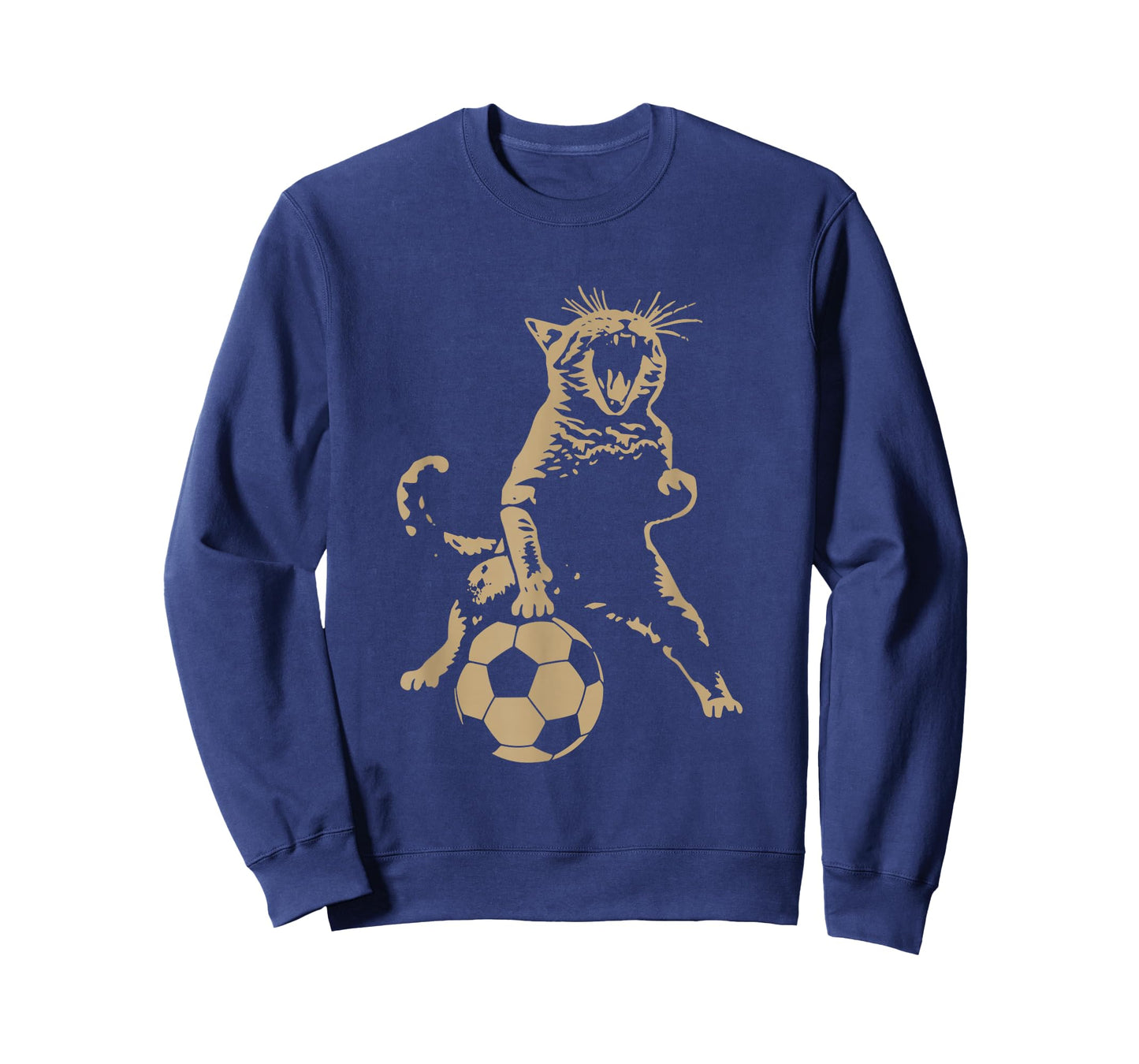 Funny Cat Playing Soccer T-Shirt