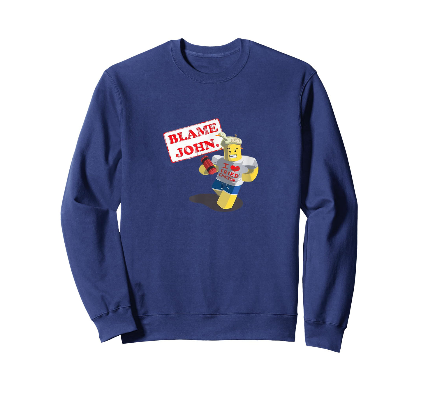 John Shedletsky I Love Fried Chicken! Funny Design T-Shirt