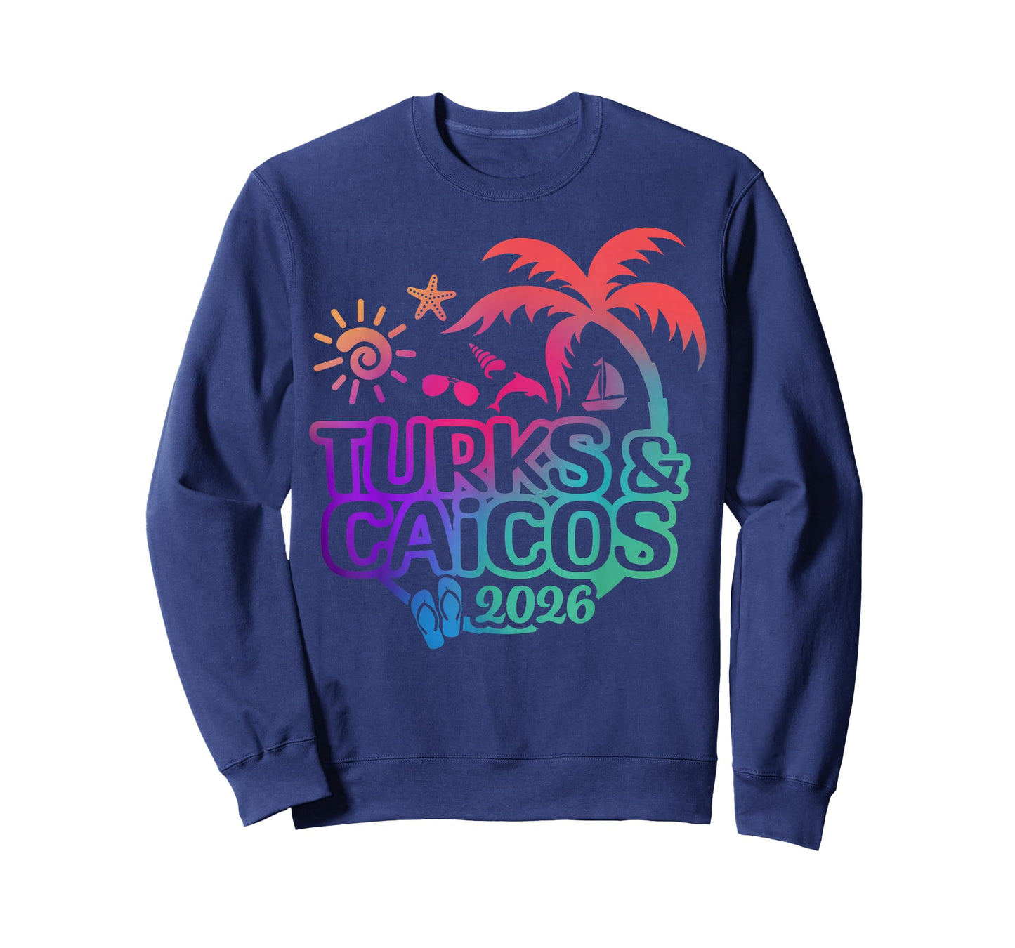 Turks-and-Caicos 2026 Cruise Vacation Family Summer Tie Dye T-Shirt