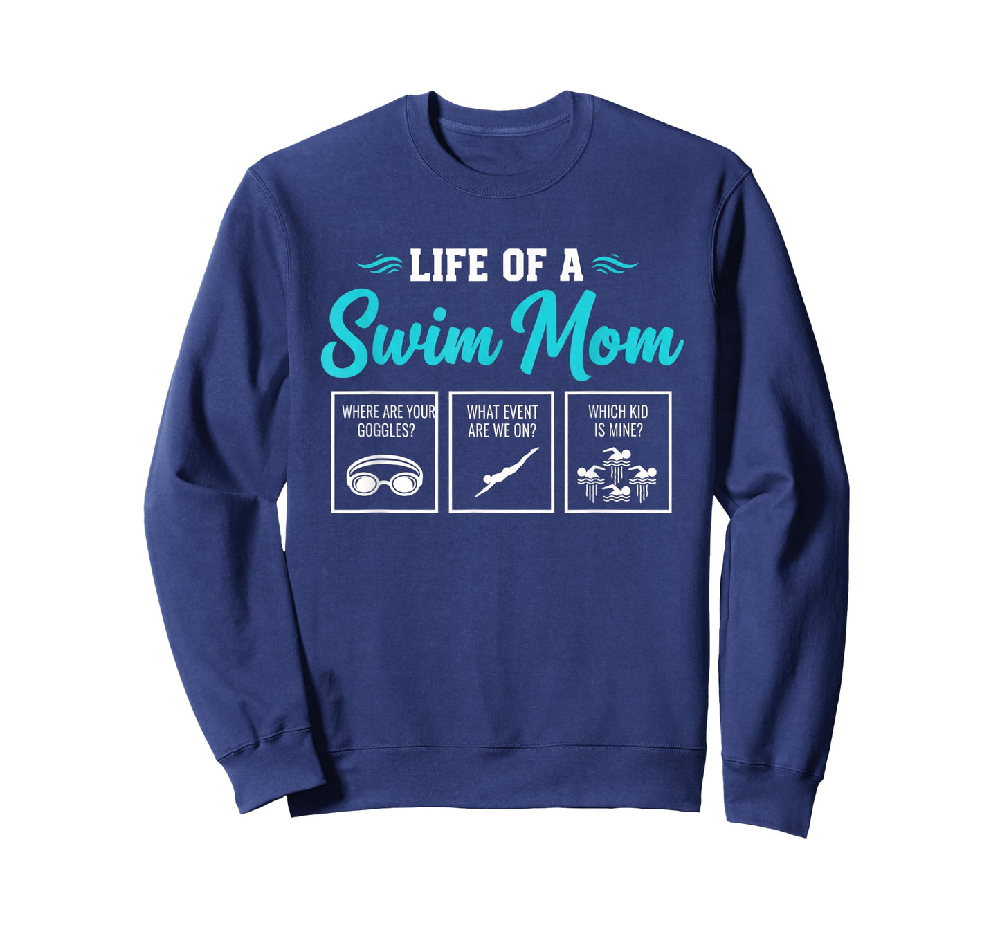 Life of A Swim Mom, Swim Mom Humor for Swim Team Moms T-Shirt