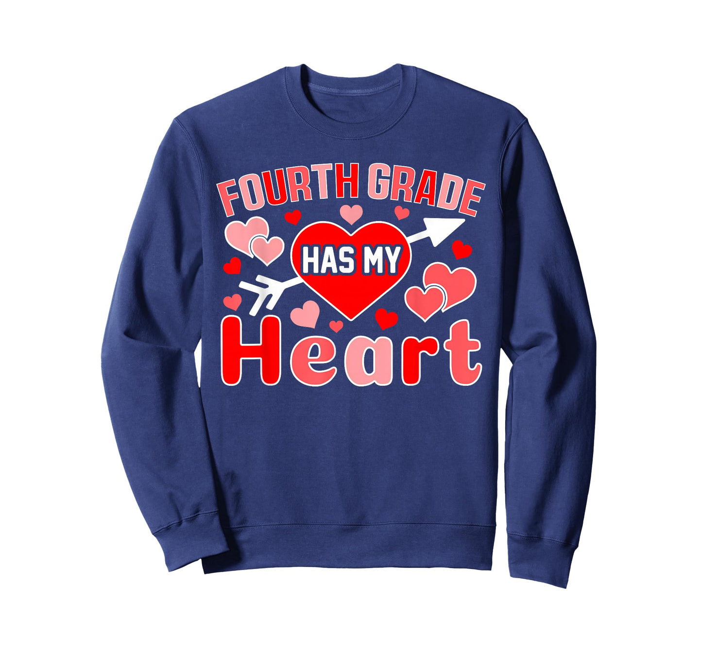 Fourth Grade Has My Heart Teacher Student Valentine's Day T-Shirt