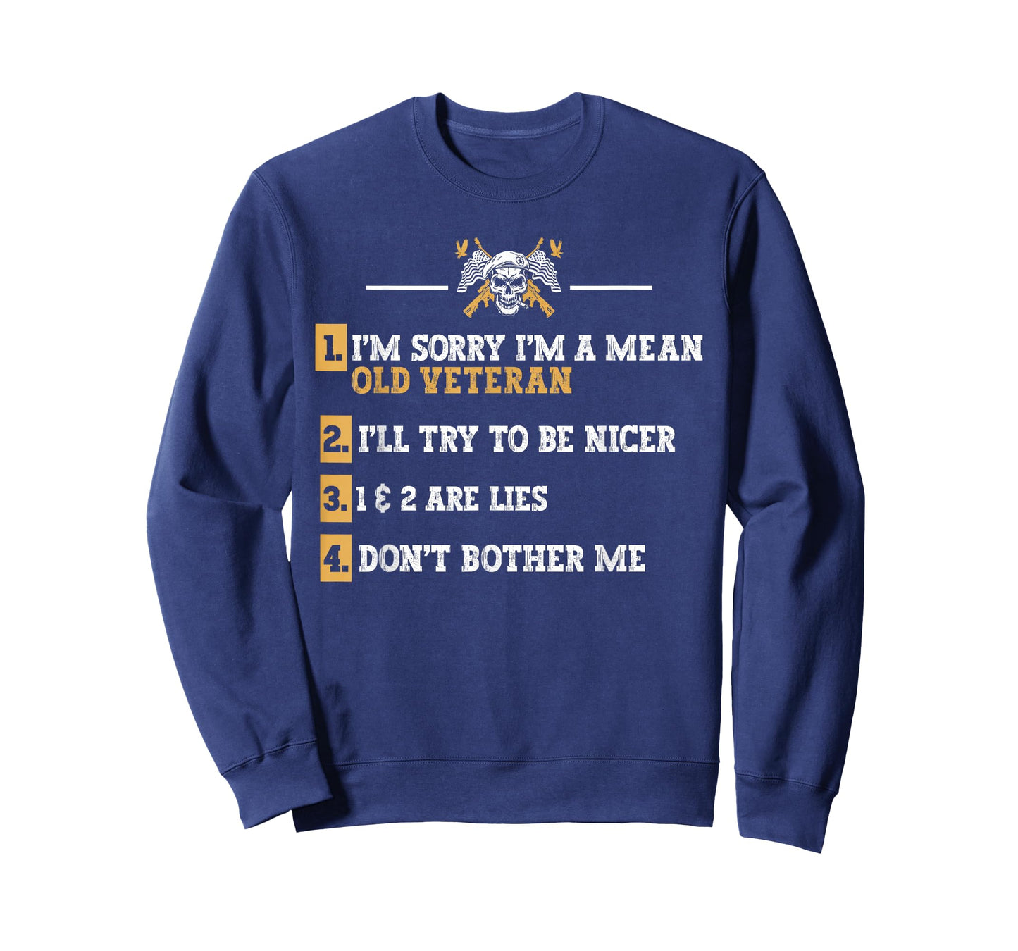 Grumpy Old Veteran Don't Bother me Vet Disgruntled Veteran T-Shirt
