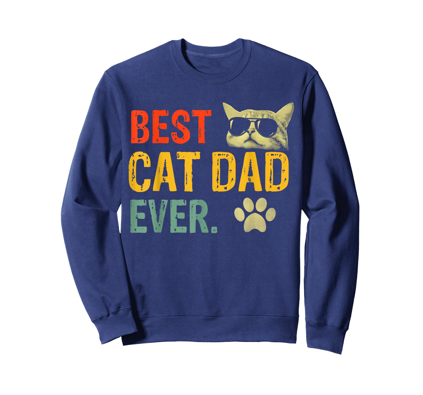 Cat-Shirt Men Best Cat Dad Ever Funny Cat Lover Gift T-Shirt