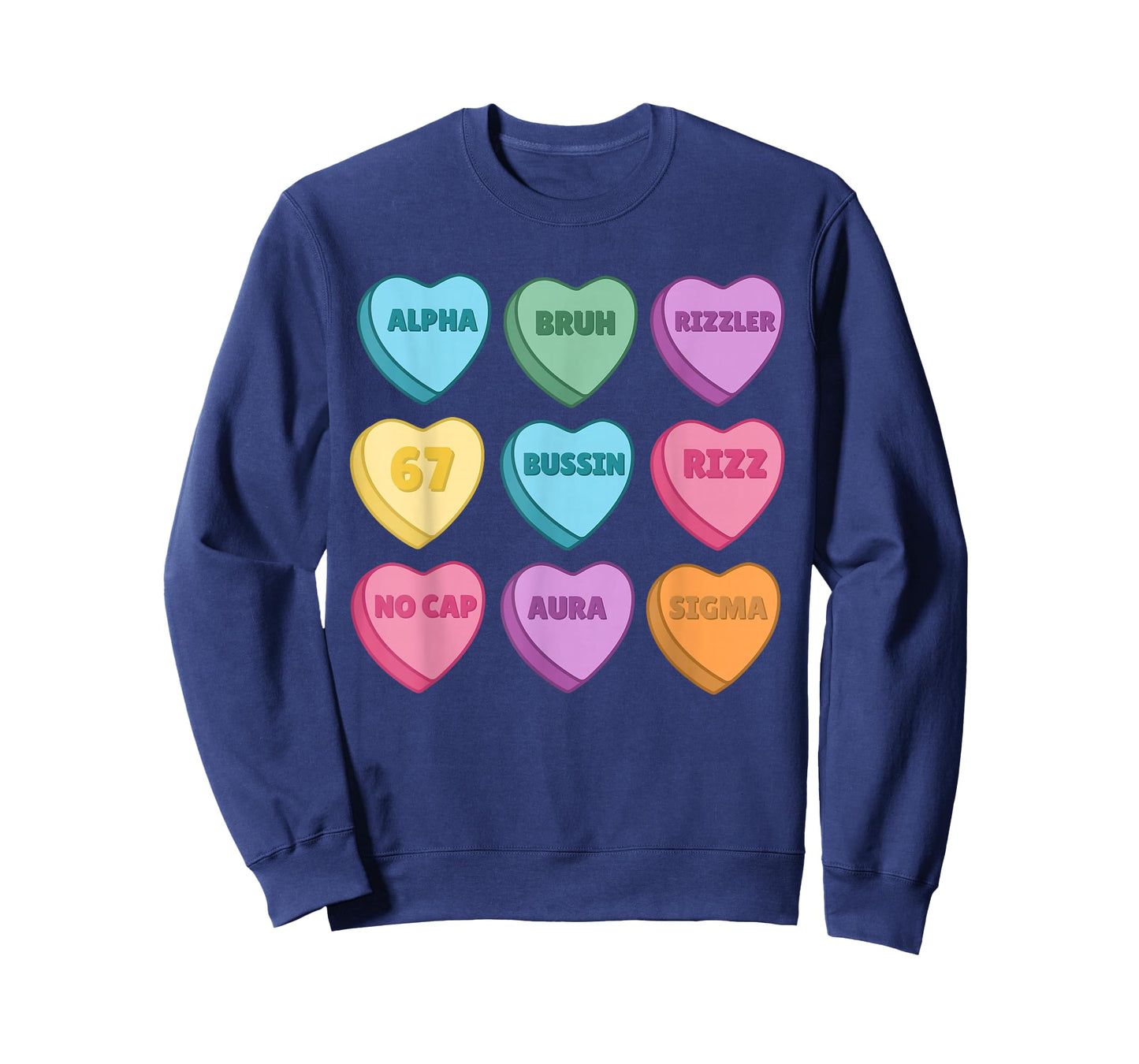 Kids Valentine's - Funny 67 Valentine's Rizz, No Cap T-Shirt