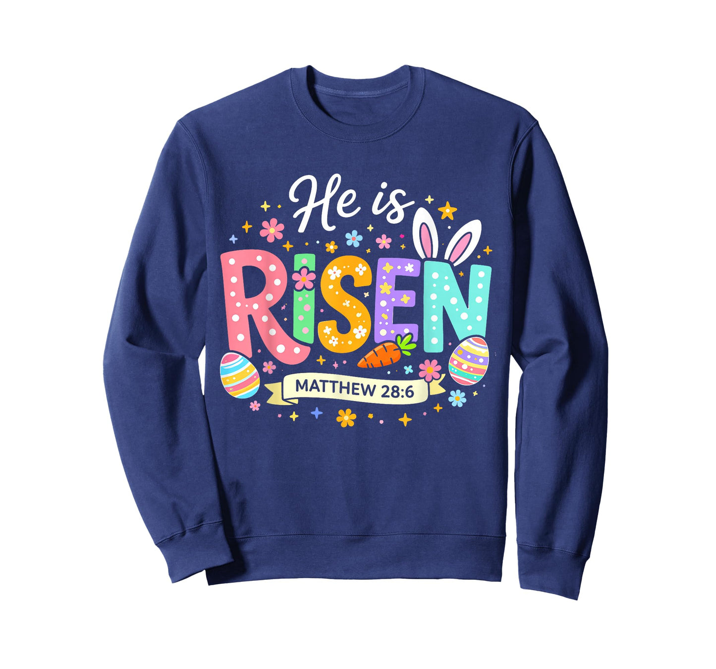 Women Easter He is Risen Jesus Religious Christian Women Kid T-Shirt
