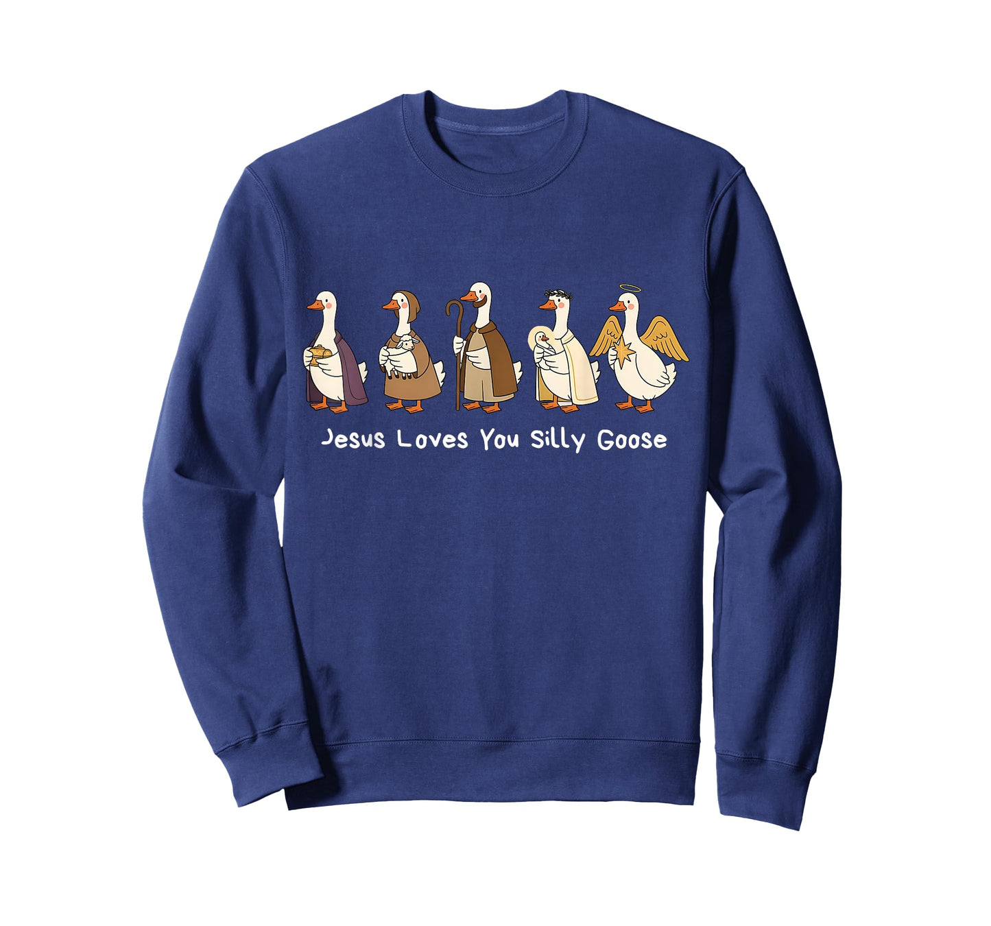 Jesus Loves You Silly Goose Faith Based Funny Meme Christian T-Shirt