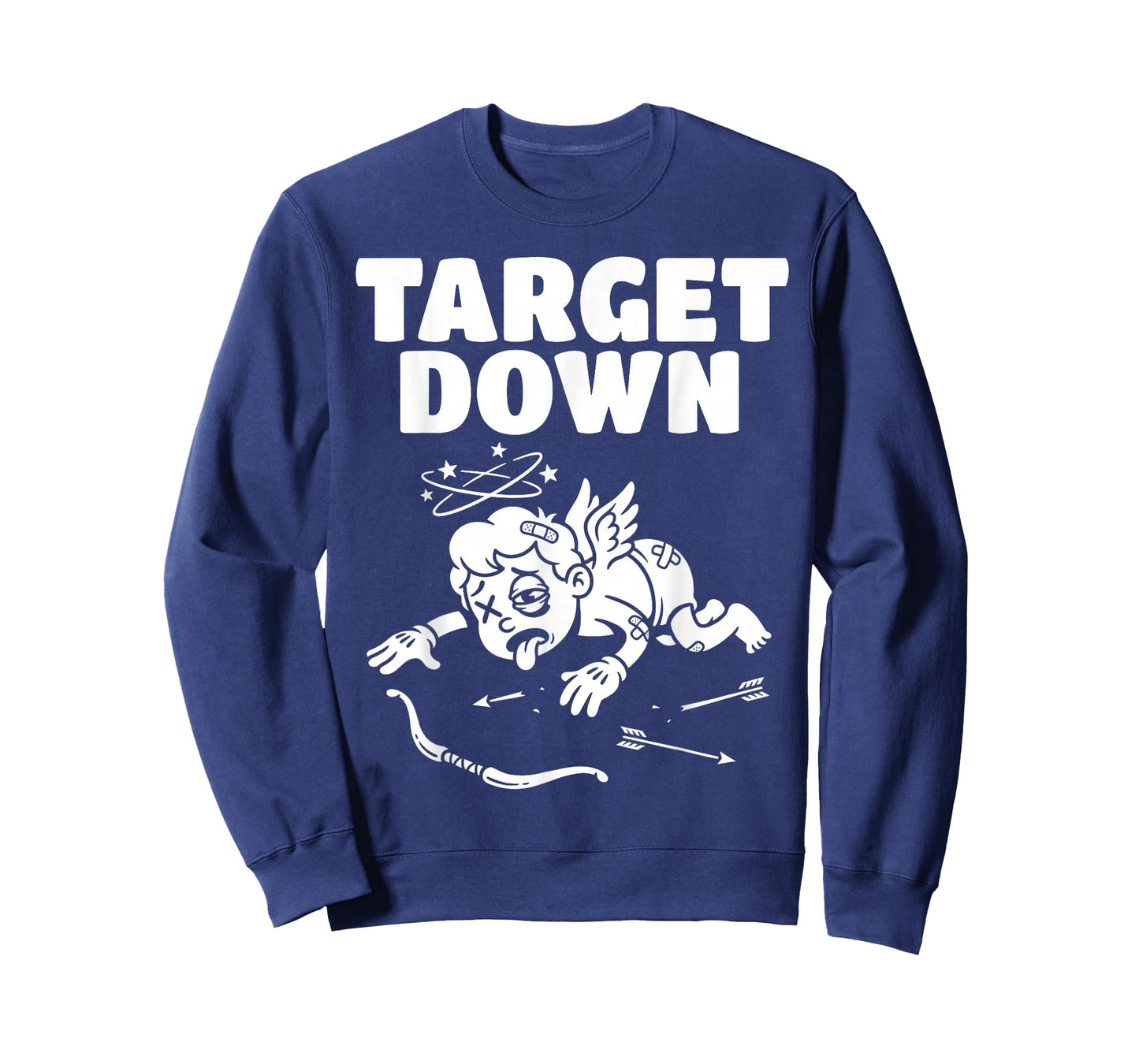 Target Down Funny Defeated Cupid Anti Valentines Day Gamer T-Shirt